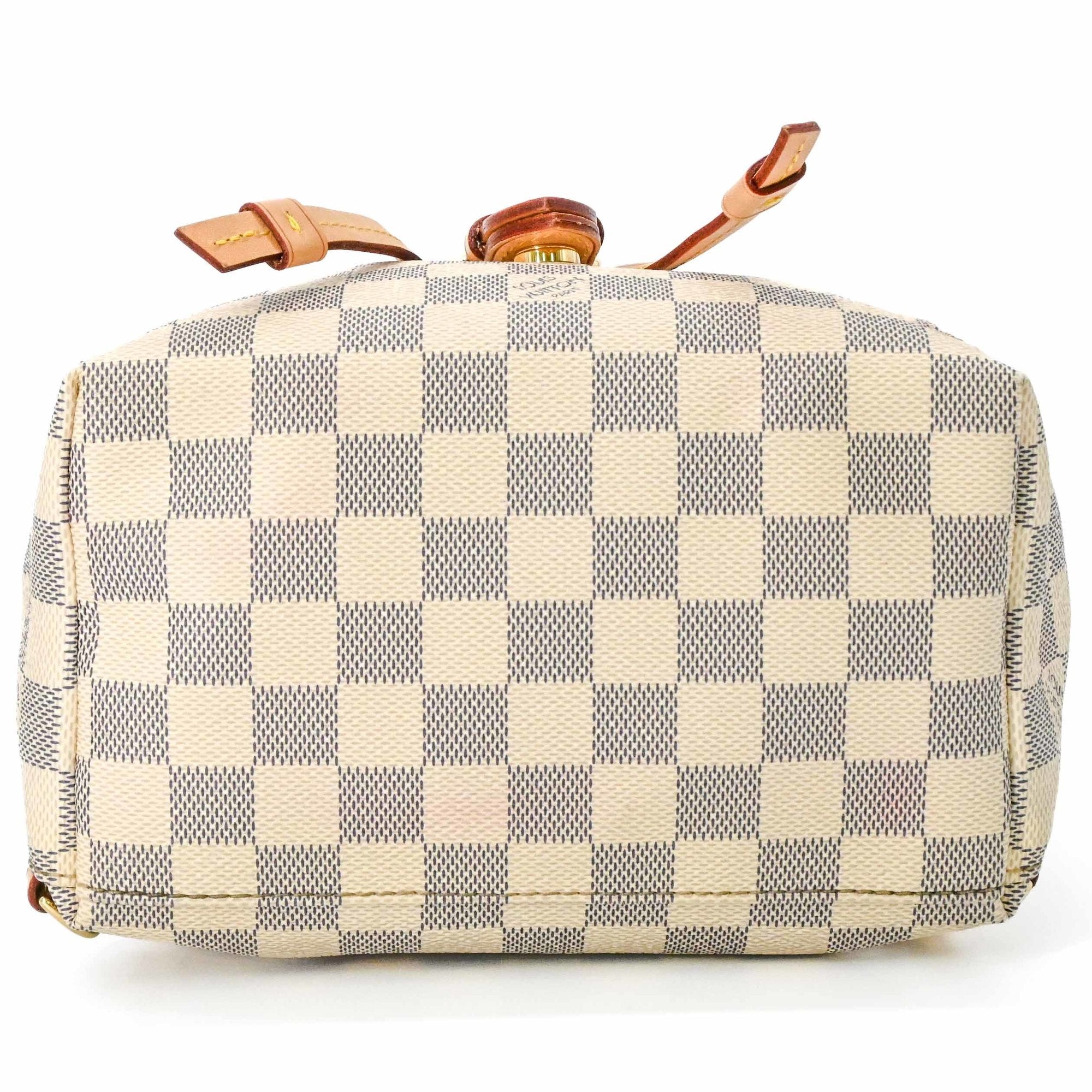 Louis Vuitton Damier Azur White Damier Azur Backpack (Pre-Owned)