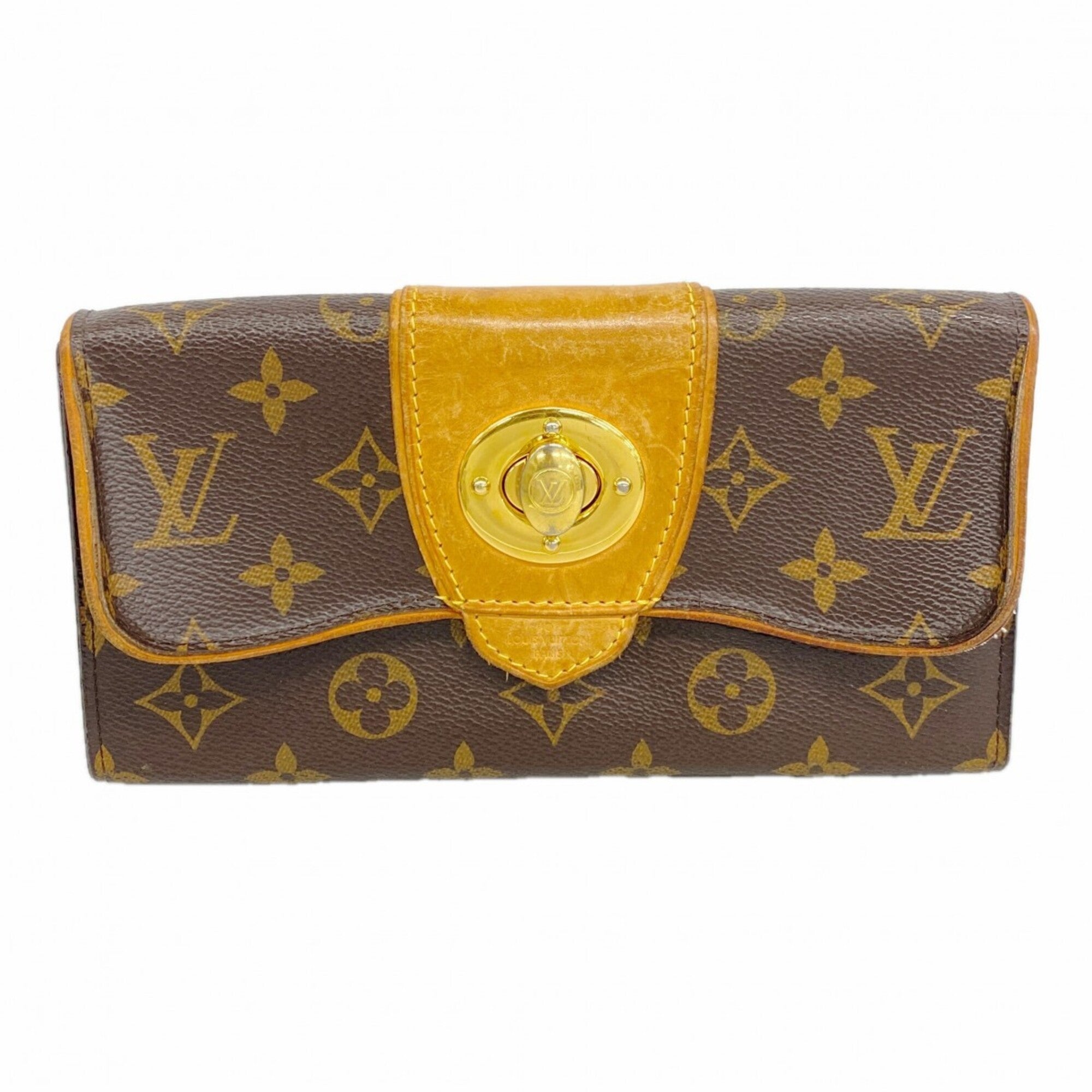 Louis Vuitton Brown Long Wallet (Bi-Fold) (Pre-Owned)