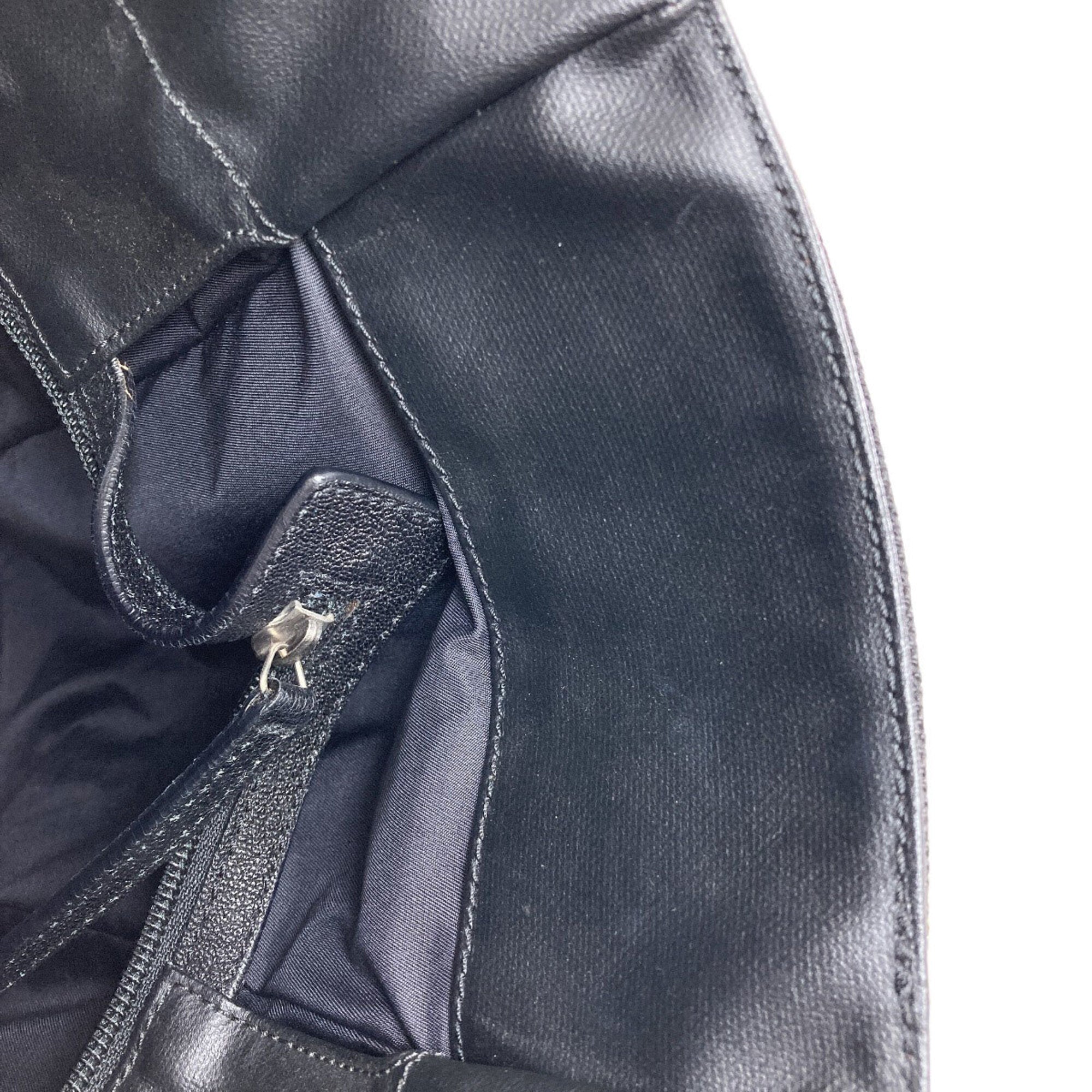 Chanel Black Coated Canvas Tote Bag (Pre-Owned)