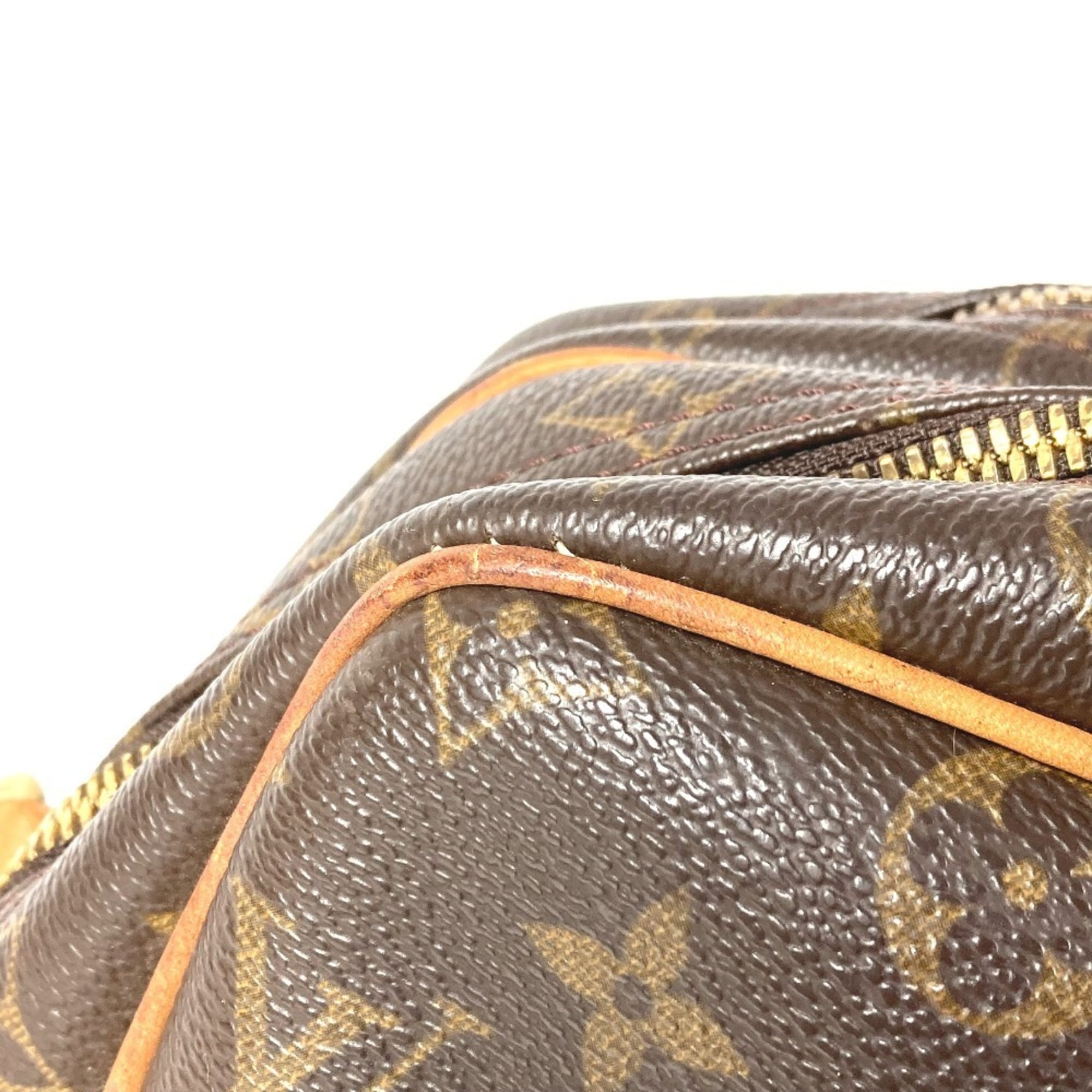 Louis Vuitton Brown Monogram Handbag Pochette Shoulder Bag (Pre-Owned)