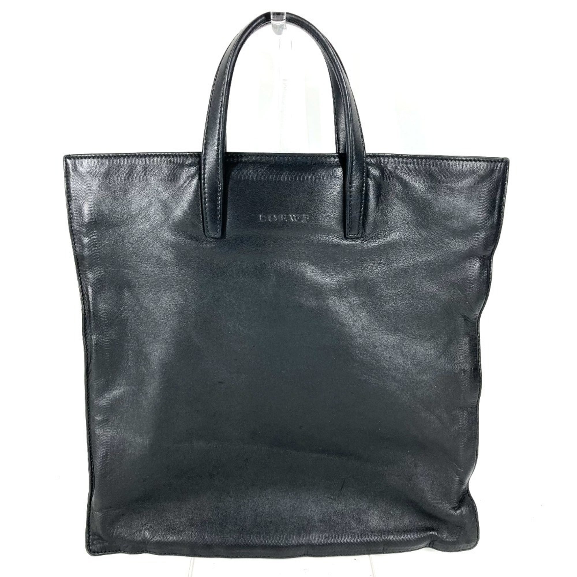 Loewe Black Leather Handbag (Pre-Owned)