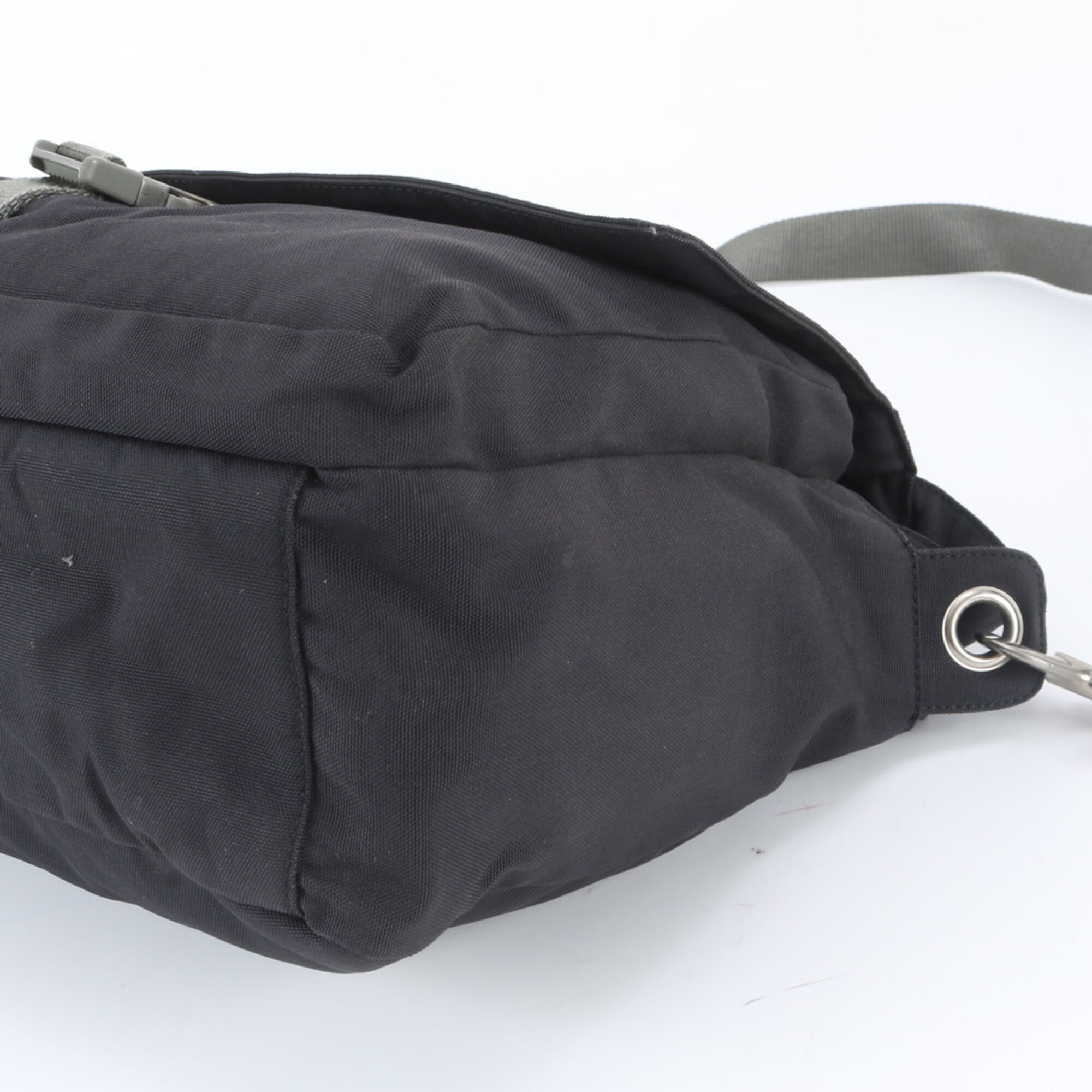 Pradasports Black Messenger Bag Shoulder Bag Tote Bag (Pre-Owned)