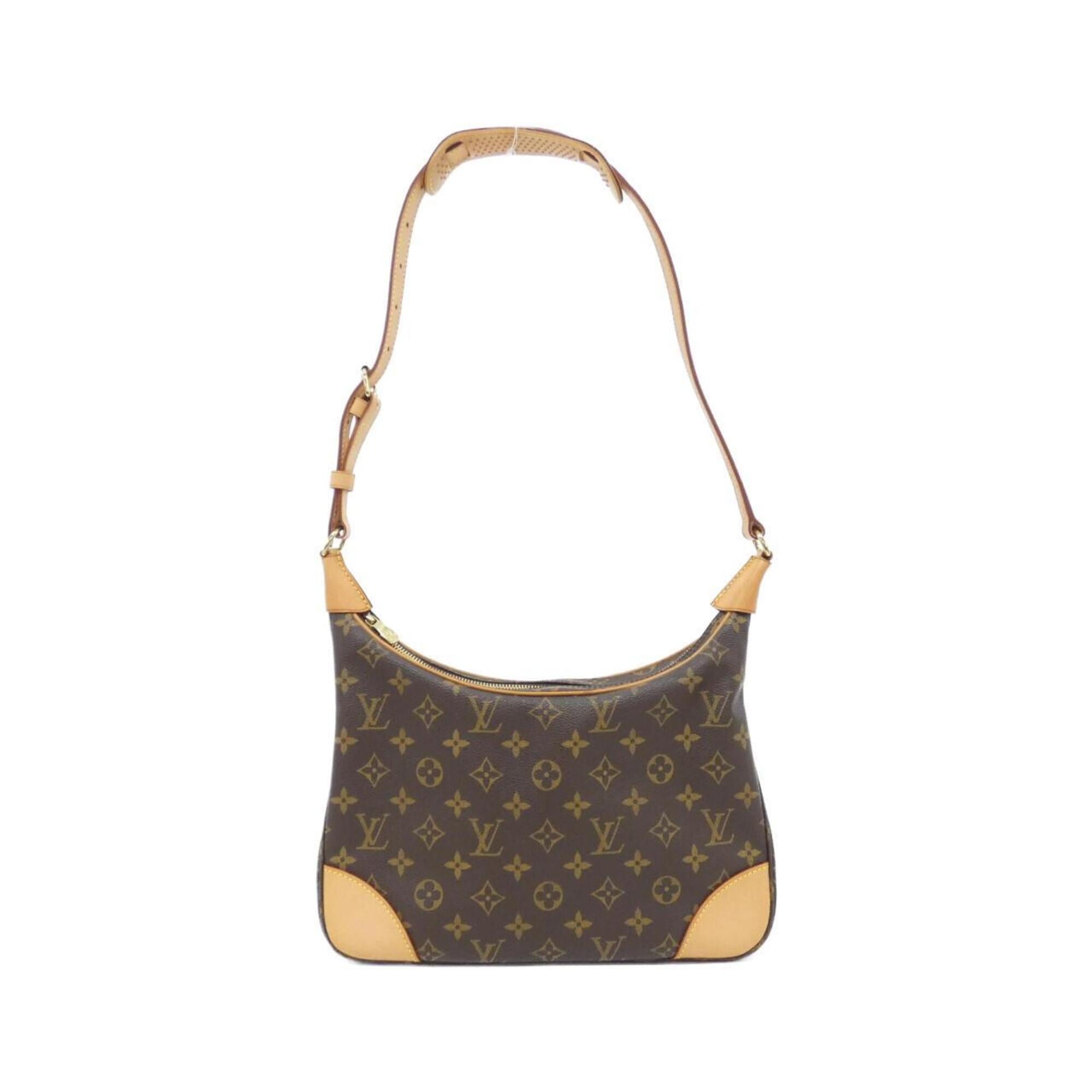 Louis Vuitton Marron Coated Canvas Shoulder Bag (Pre-Owned)