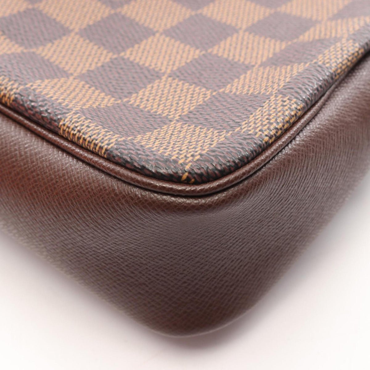 Louis Vuitton Damier Brown Ebene Coated Canvas Leather Handbag (Pre-Owned)