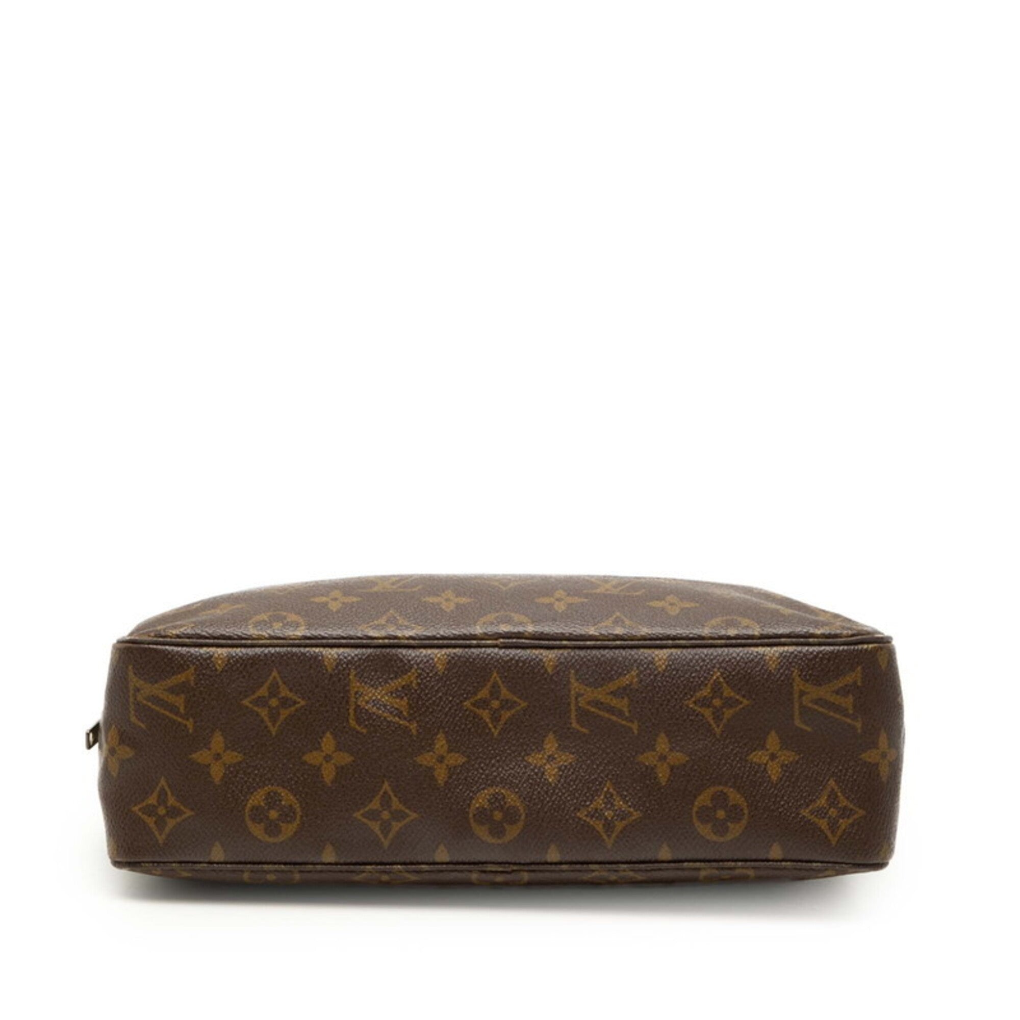 Louis Vuitton Brown Pvc Leather Clutch Bag (Pre-Owned)