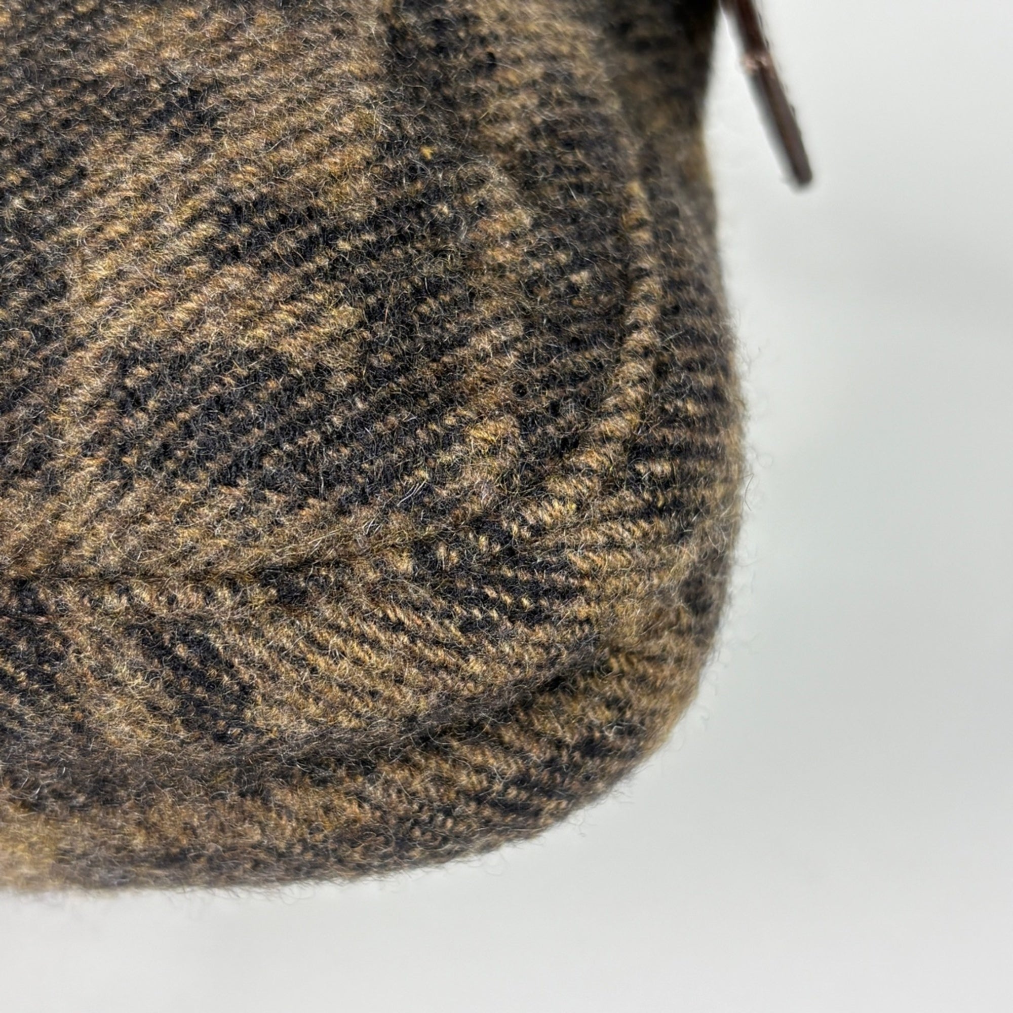 Fendi Brown Leather Fabric Handbag (Pre-Owned)