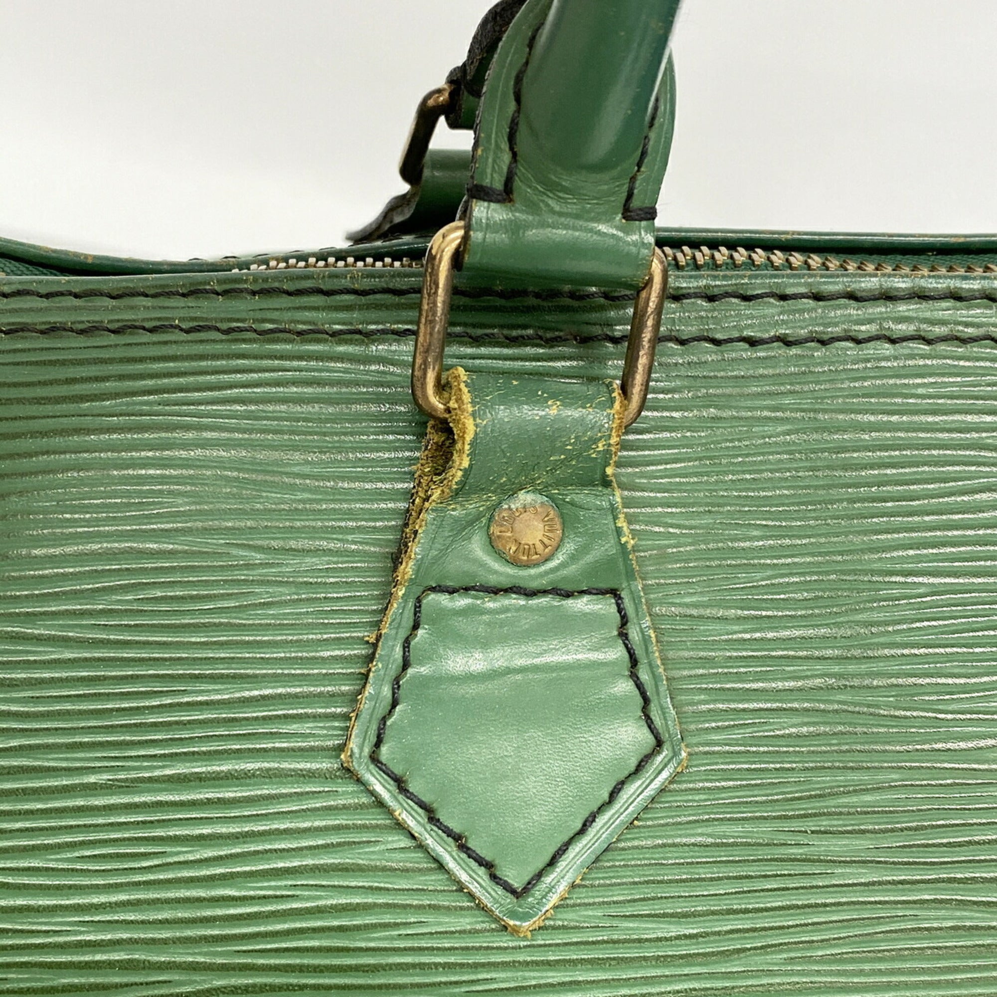 Louis Vuitton Borneo Green Handbag (Pre-Owned)