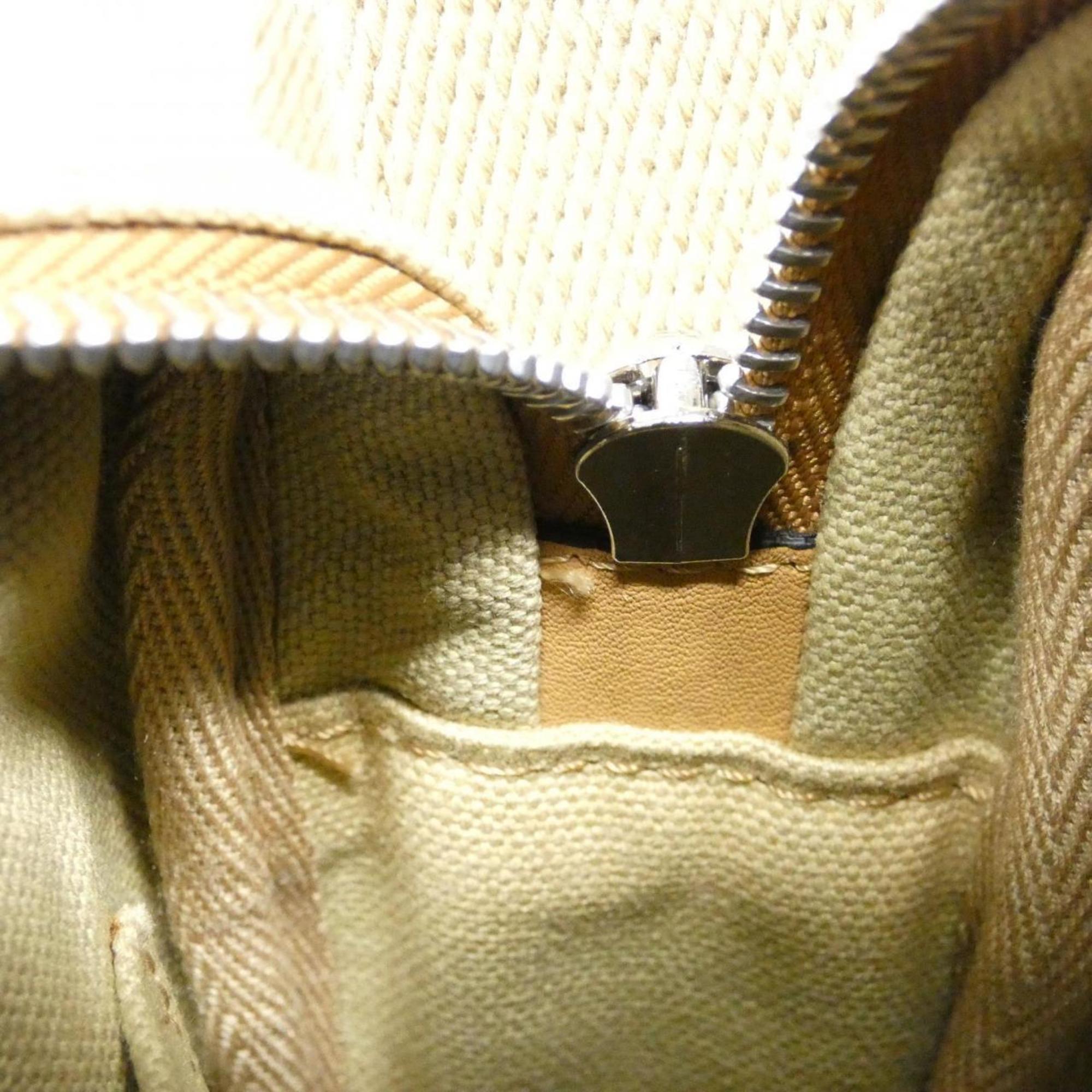 Loewe Beige Canvas Leather Shoulder Bag (Pre-Owned)