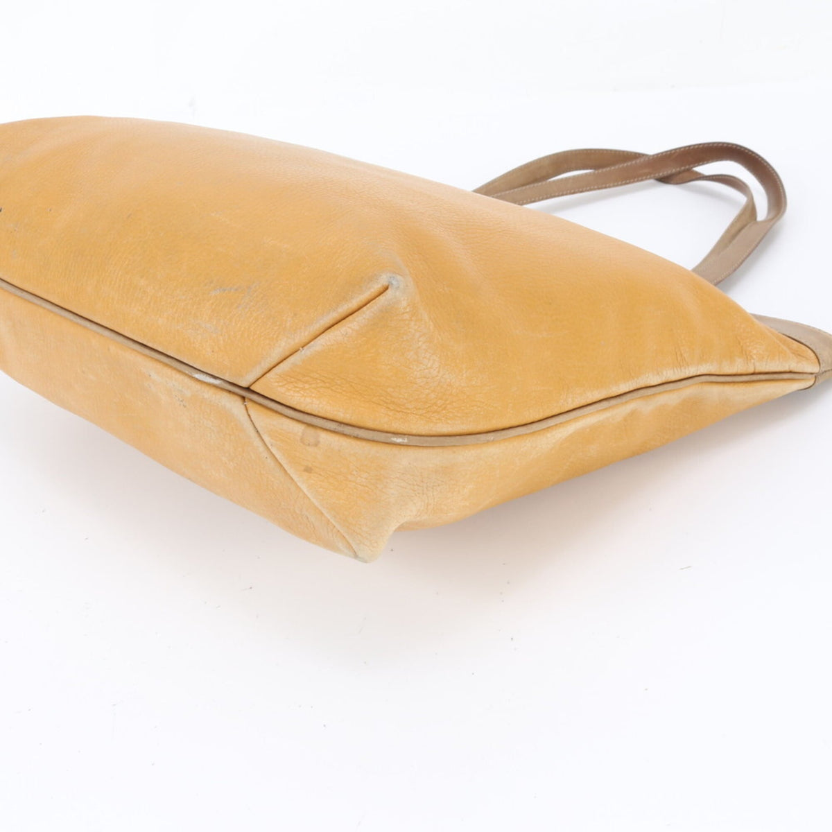 Loewe Brown Orange Leather Handbag Shoulder Bag Tote Bag (Pre-Owned)