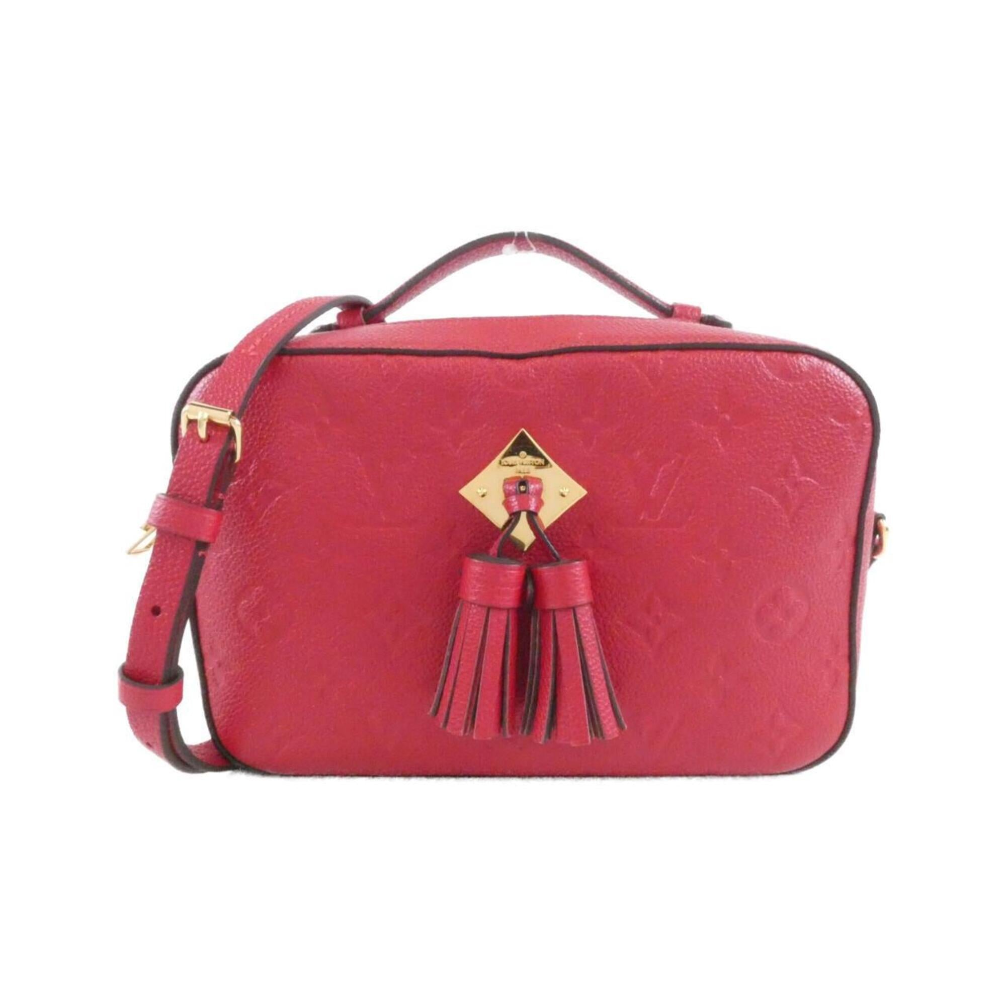 Louis Vuitton Red Color Leather Shoulder Bag (Pre-Owned)