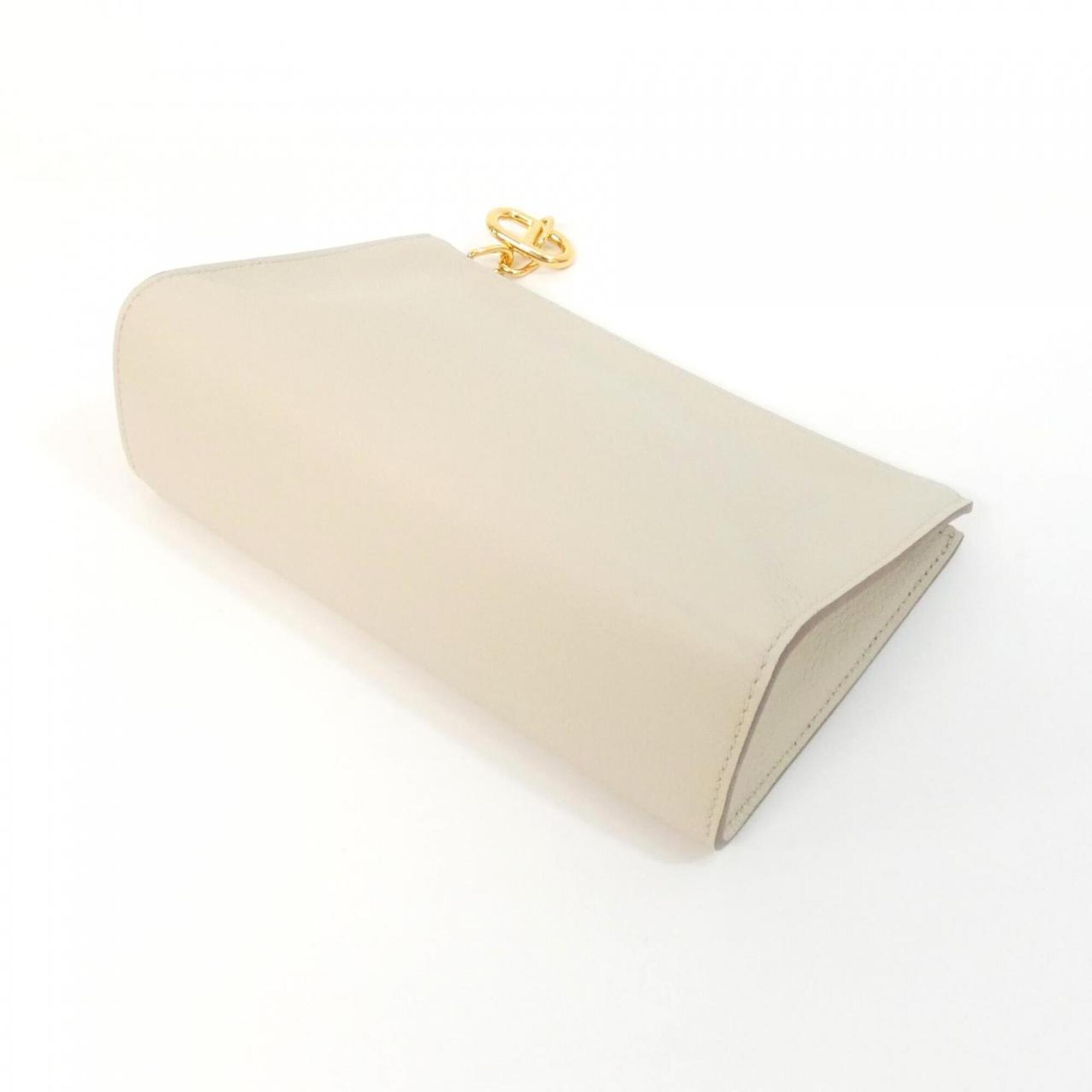 Hermes White Leather Pouch (Pre-Owned)