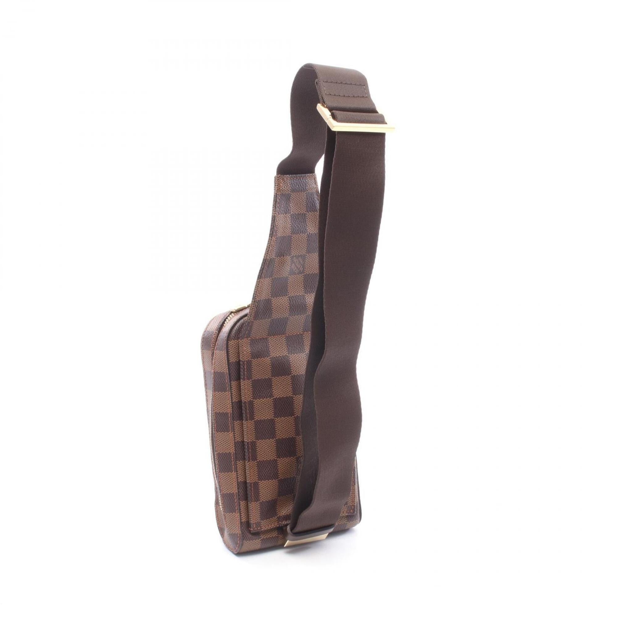 Louis Vuitton Brown Ebene Coated Canvas Pvc Damier Canvas Fanny Pack Sling Bag (Pre-Owned)