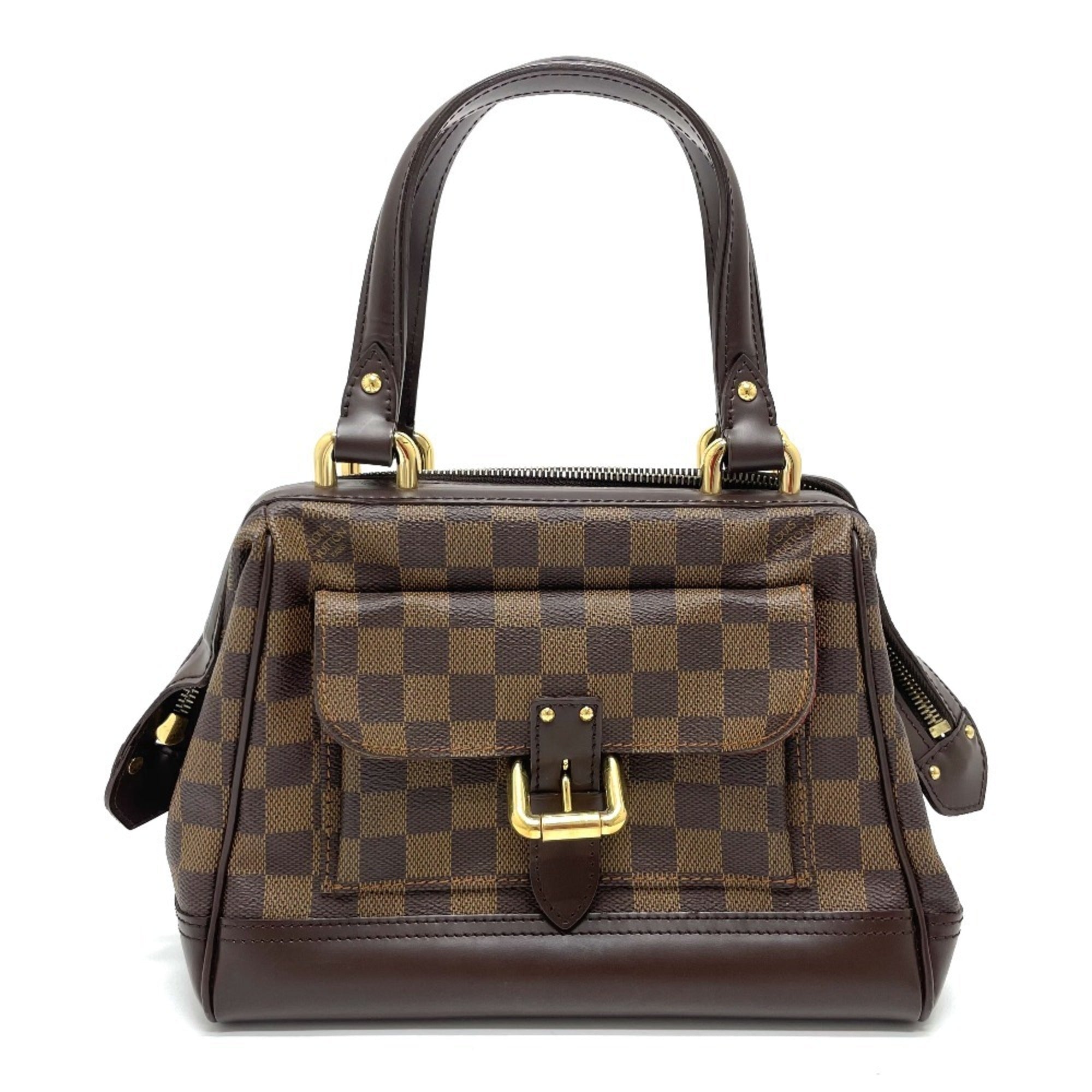 Louis Vuitton Damier Brown Ebene Damier Canvas Leather Handbag (Pre-Owned)
