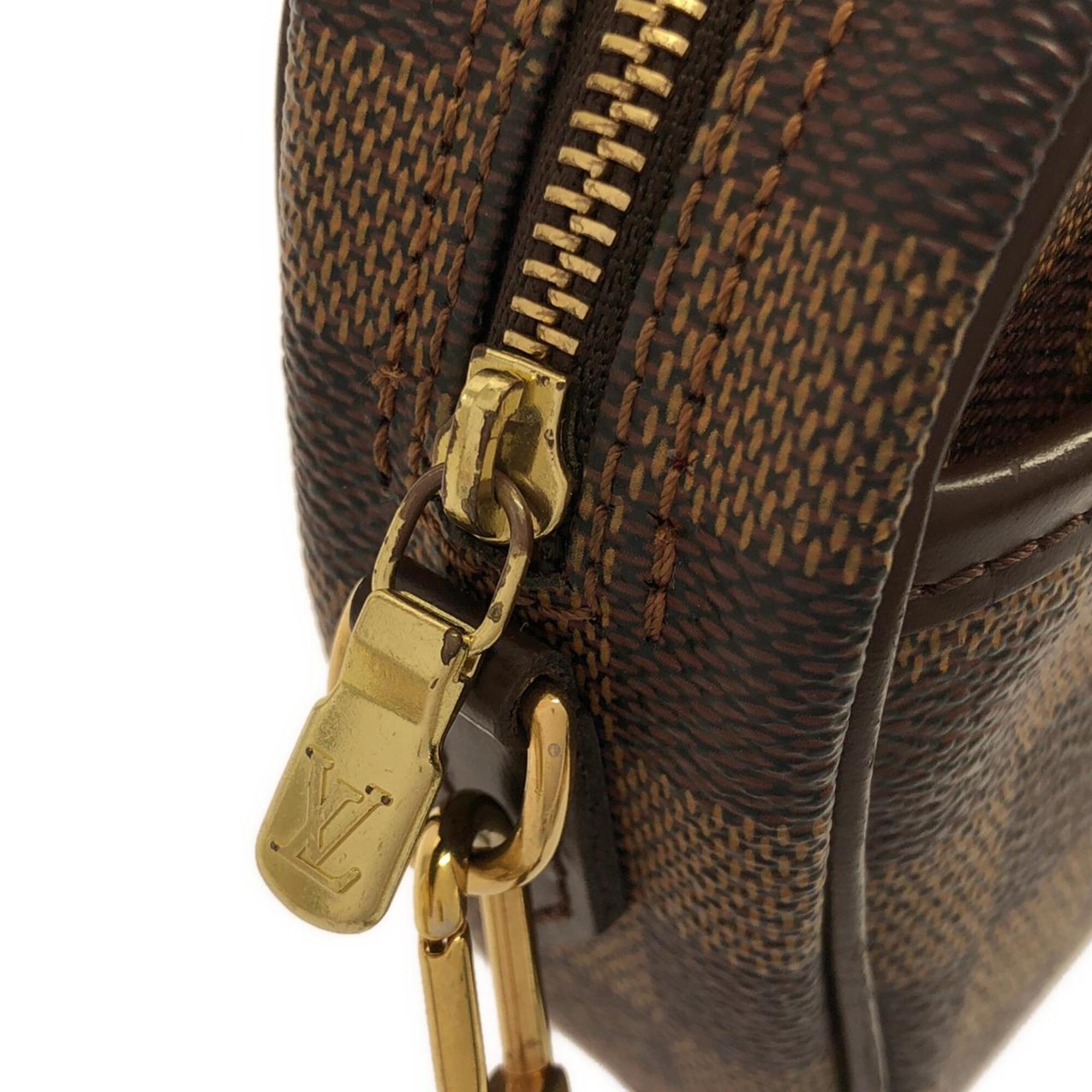 Louis Vuitton Ebene Coated Canvas Pochette Shoulder Bag (Pre-Owned)