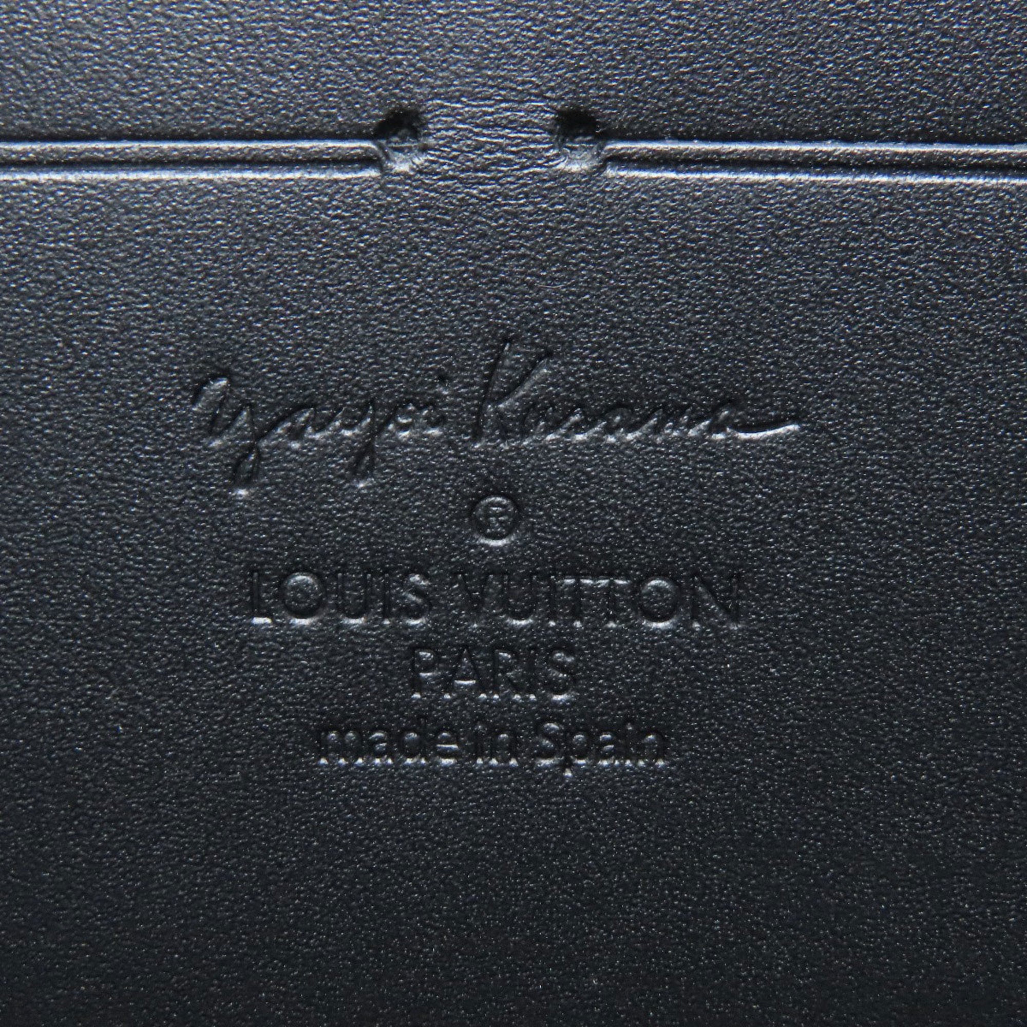 Louis Vuitton Black Yellow Vernis Long Wallet (Bi-Fold) (Pre-Owned)