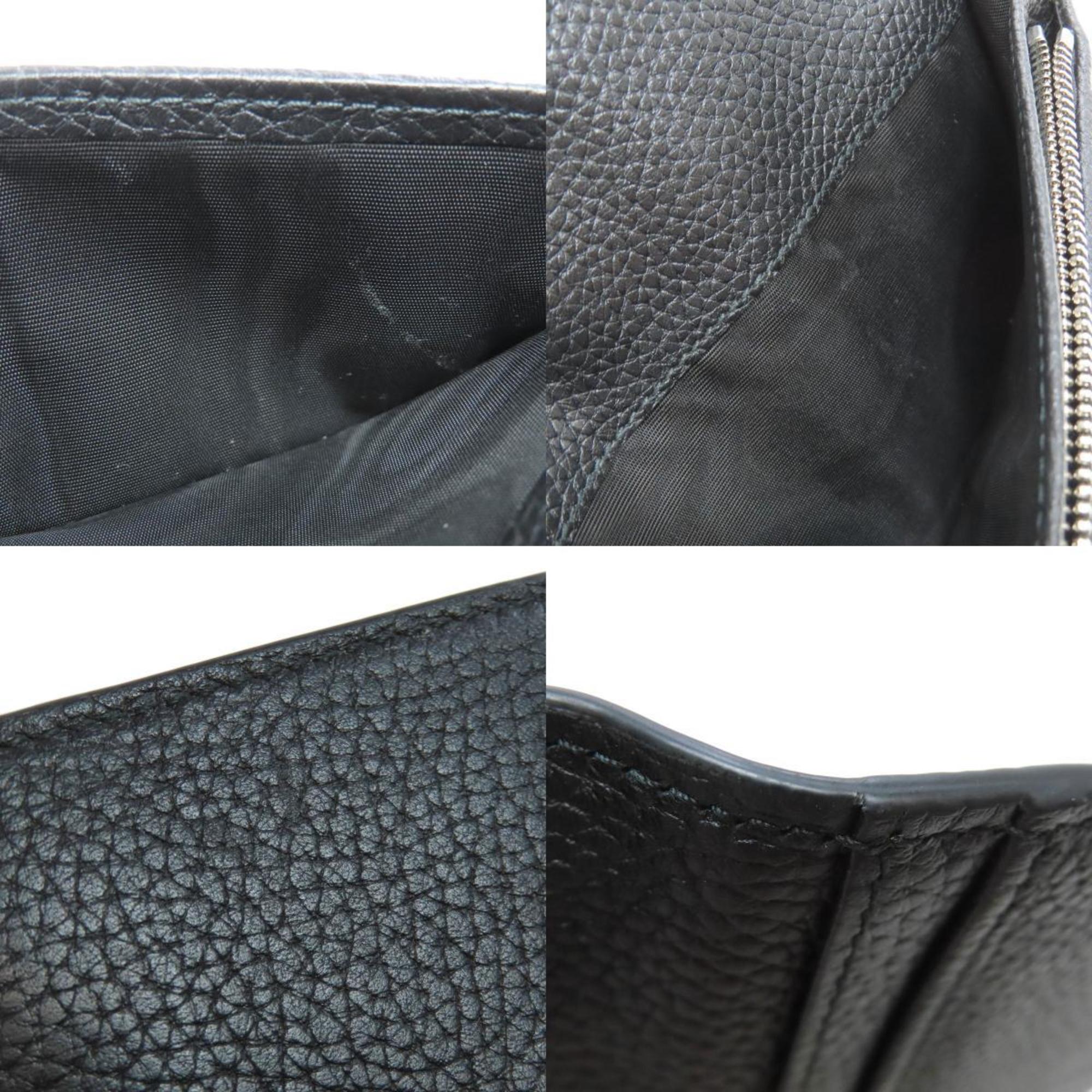 Gucci Black Leather Long Wallet (Bi-Fold) (Pre-Owned)
