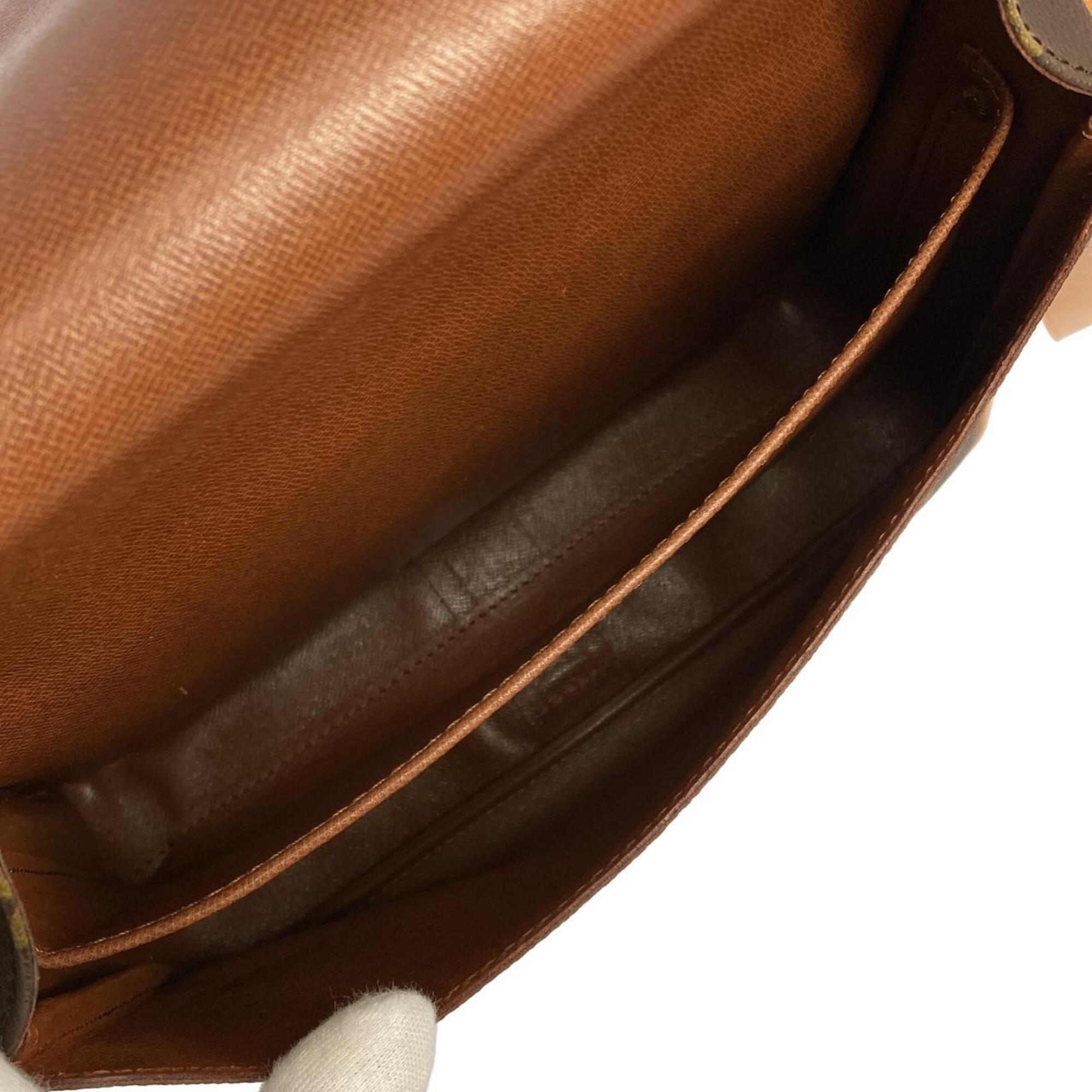 Louis Vuitton Marron Coated Canvas Shoulder Bag (Pre-Owned)