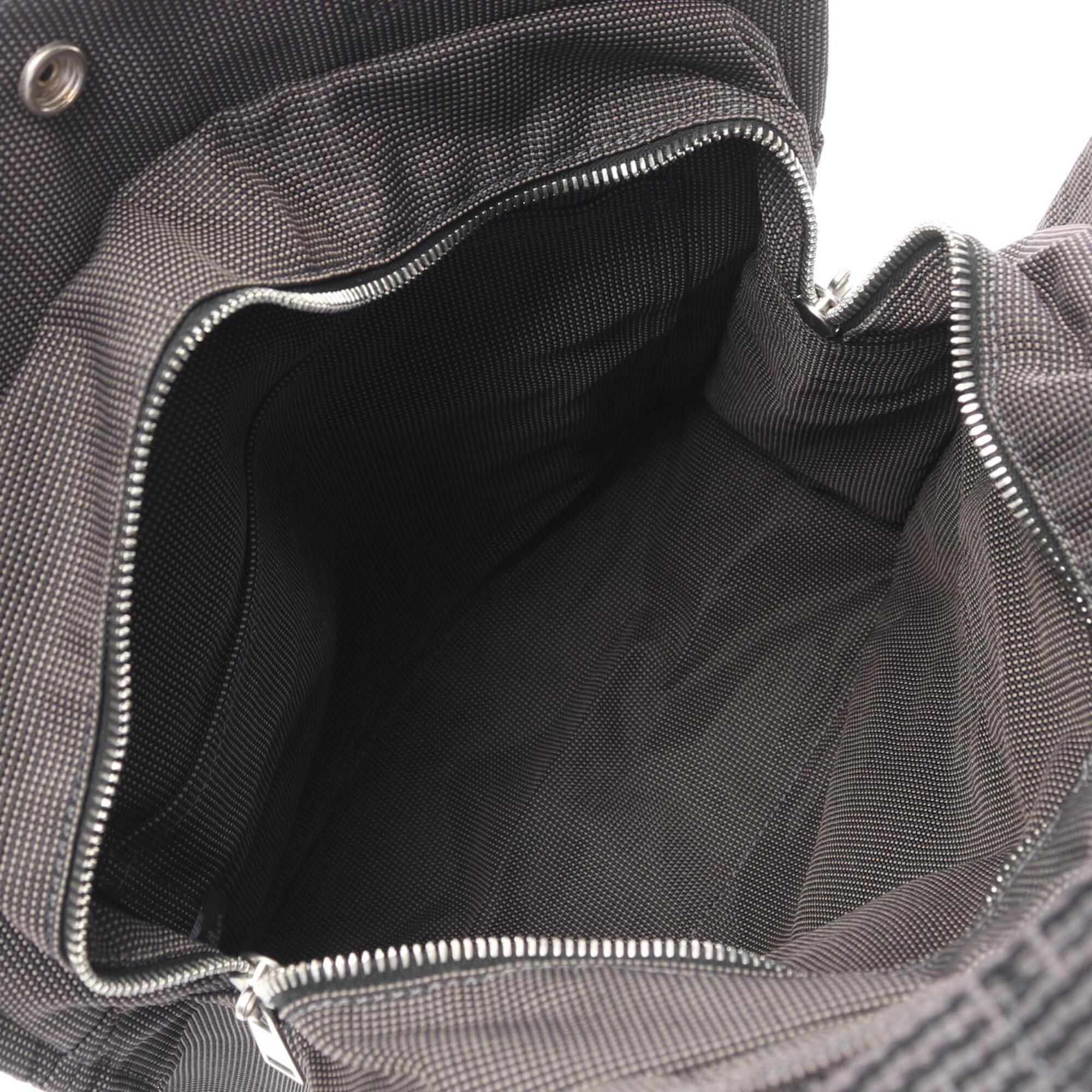 Hermes Gray Nylon Canvas Backpack Handbag (Pre-Owned)