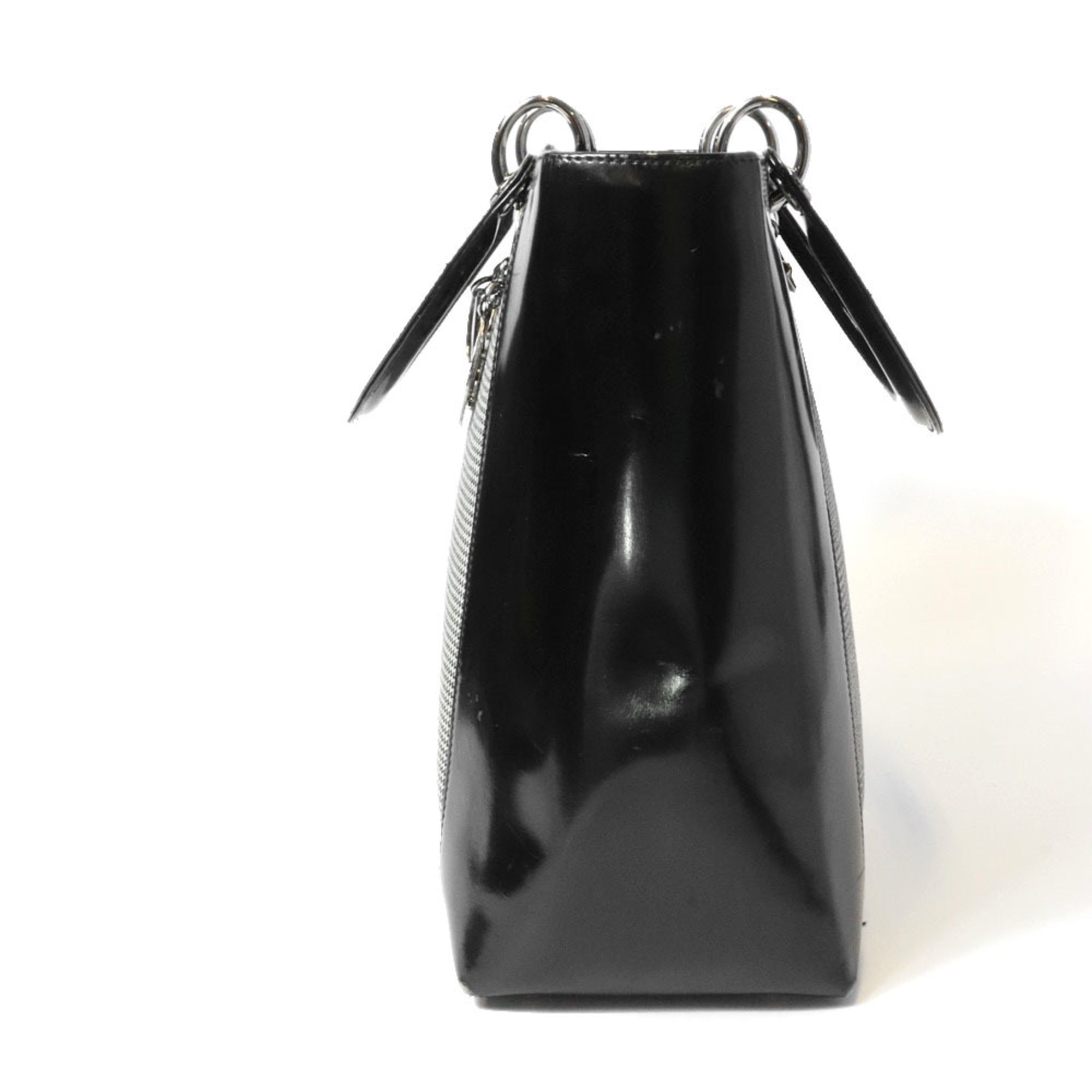 Christian Dior Black Canvas Leather Handbag (Pre-Owned)