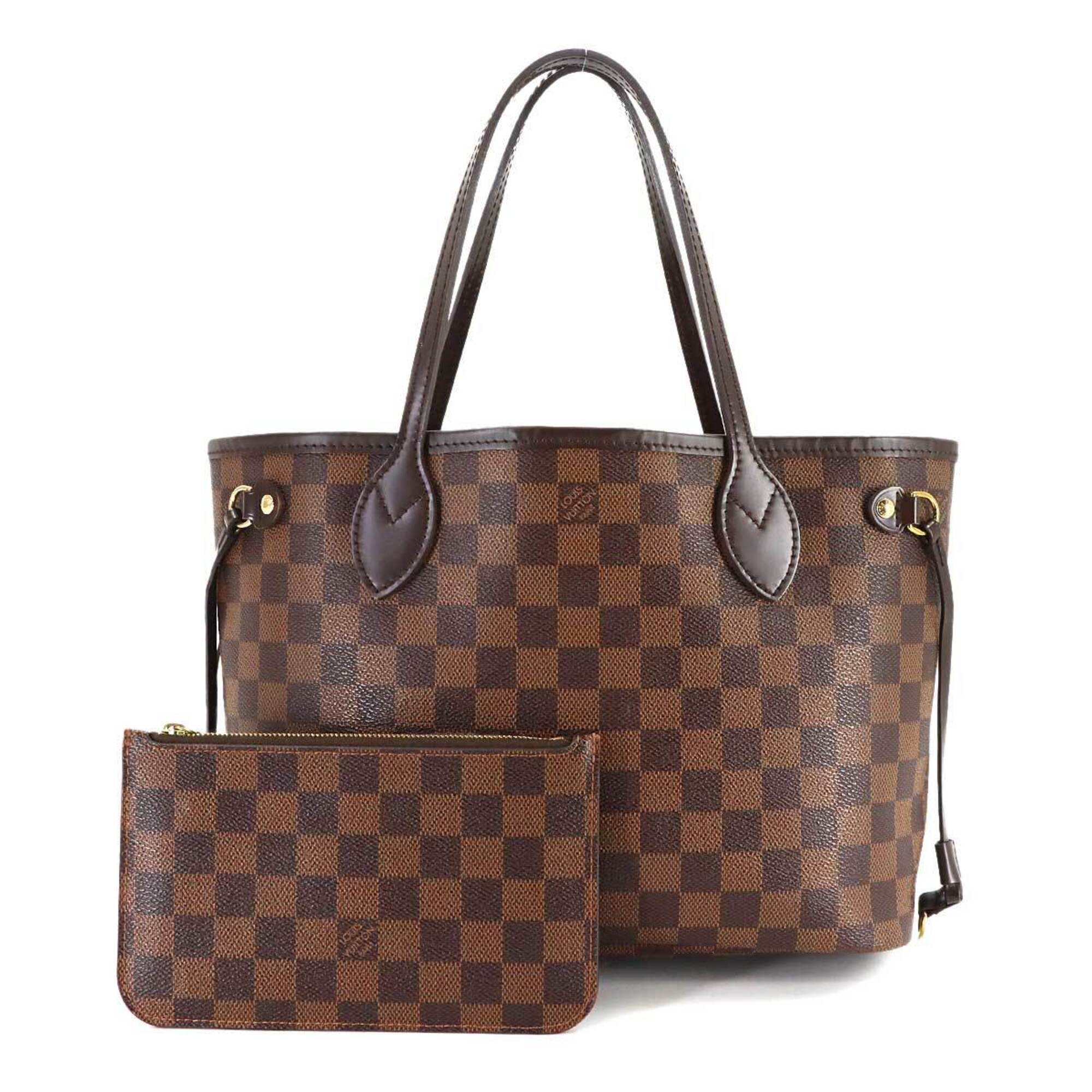 Louis Vuitton Brown Damier Canvas Ebene Damier Canvas Handbag Pouch Tote Bag (Pre-Owned)