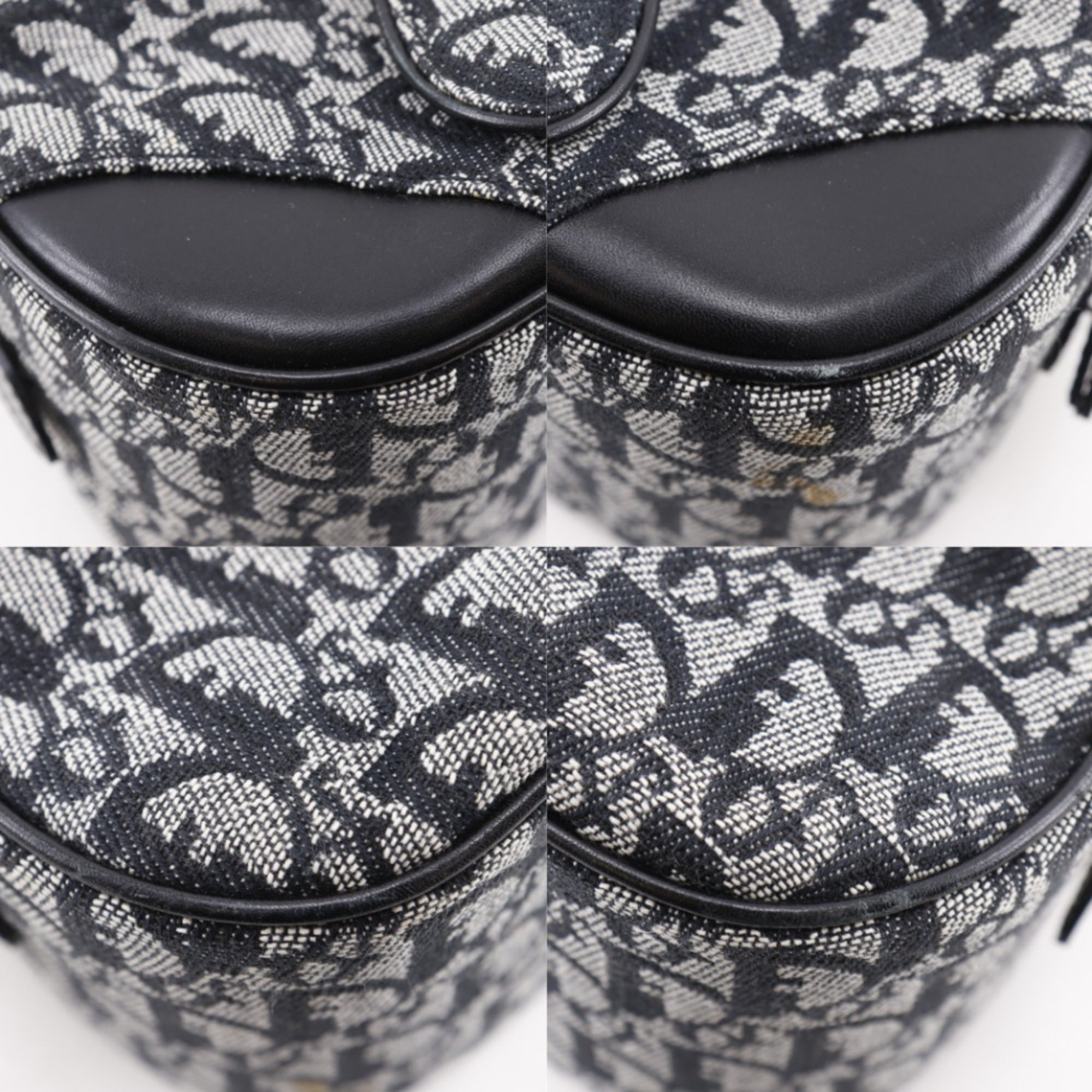 Christian Dior Trotter Navy Trotter Handbag Saddle Bag (Pre-Owned)