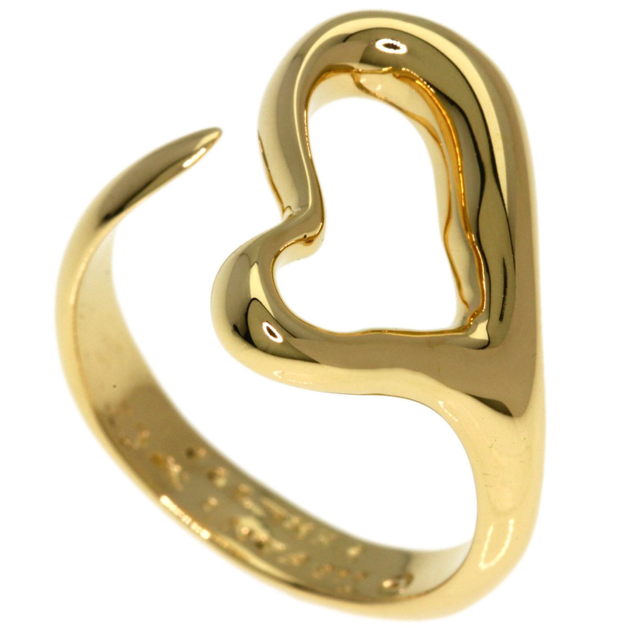 Tiffany Open Heart Yellow Gold (18K) Band Ring (Pre-Owned)