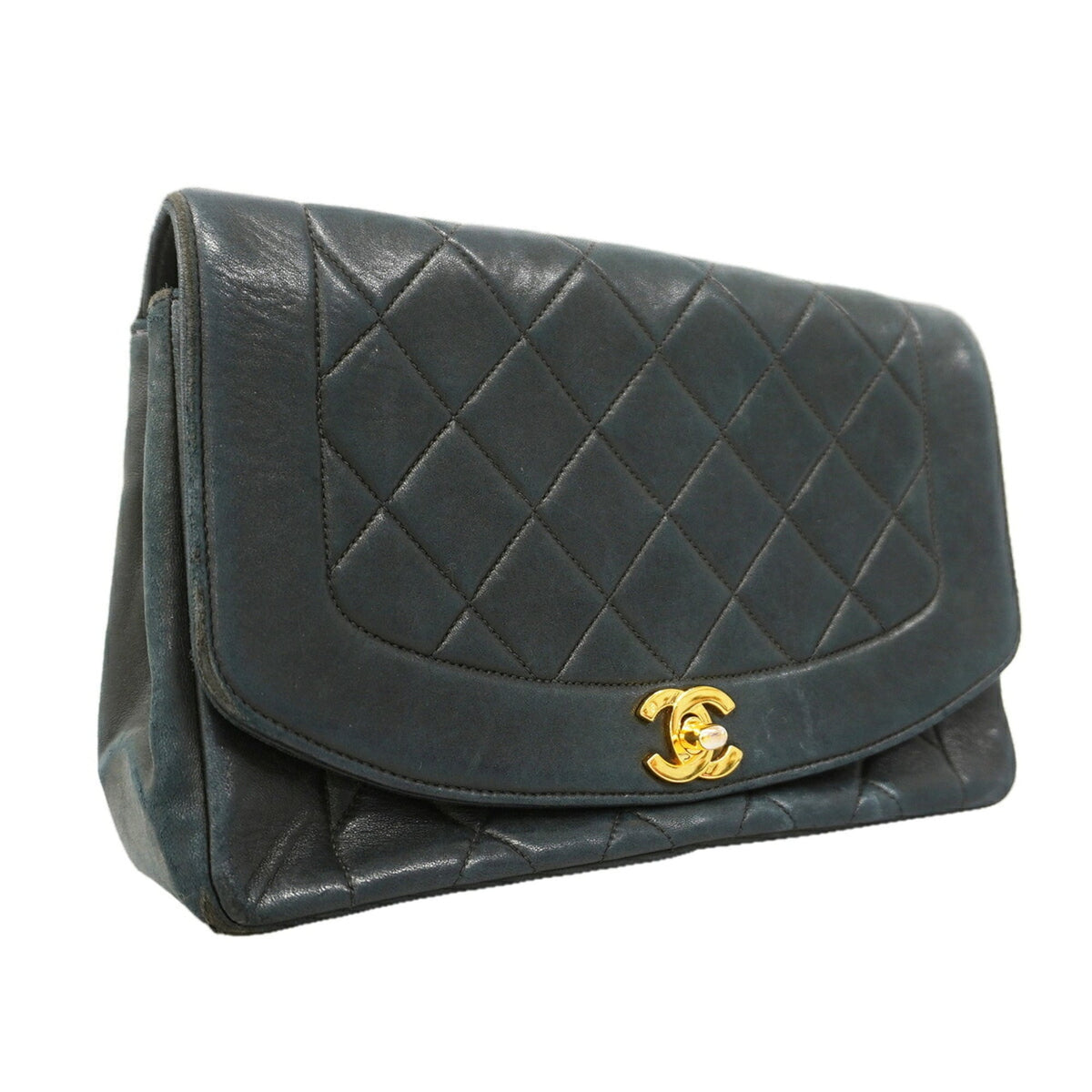 Chanel Black Leather Shoulder Bag (Pre-Owned)