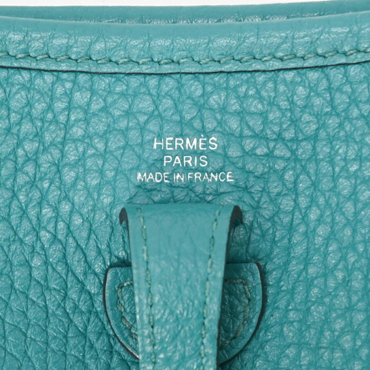 Hermes Blue Blue Paon Taurillon Clemence Leather Shoulder Bag (Pre-Owned)