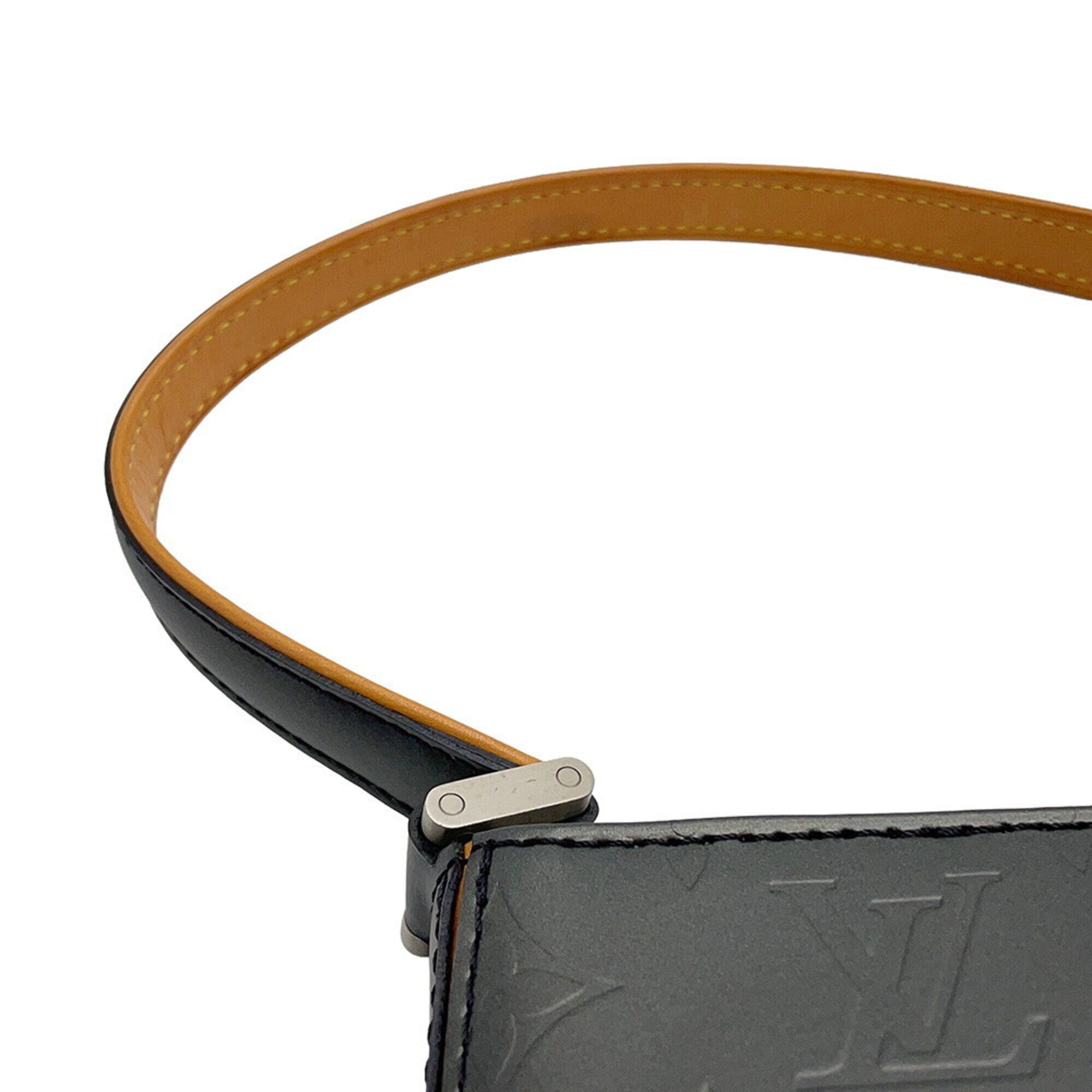 Louis Vuitton Monogram Mat Black Noir Monogram Mat Handbag Shoulder Bag (Pre-Owned)