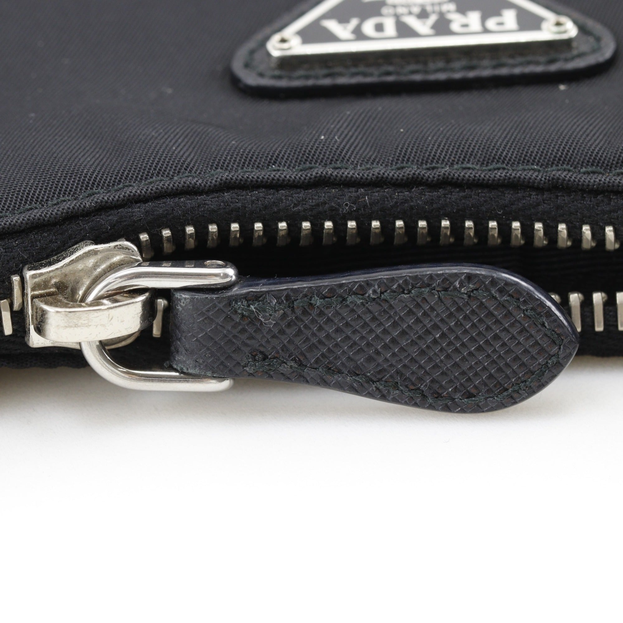 Prada Saffiano Black Nero Nylon Saffiano Shoulder Bag (Pre-Owned)