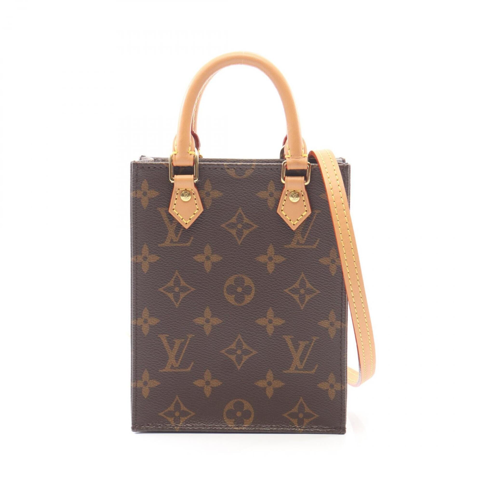 Louis Vuitton Brown Coated Canvas Leather Handbag (Pre-Owned)