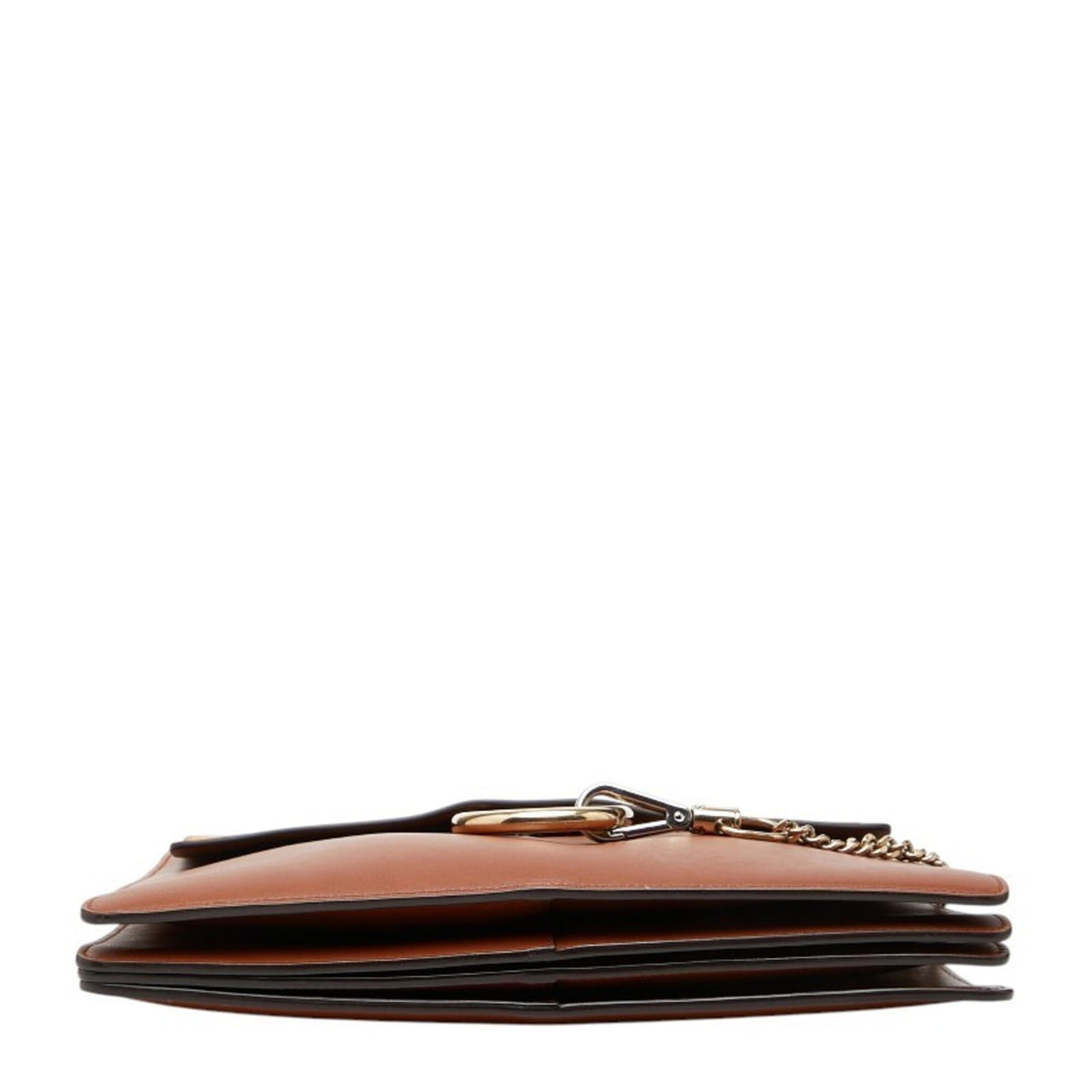 Chloé Brown Leather Clutch Bag (Pre-Owned)