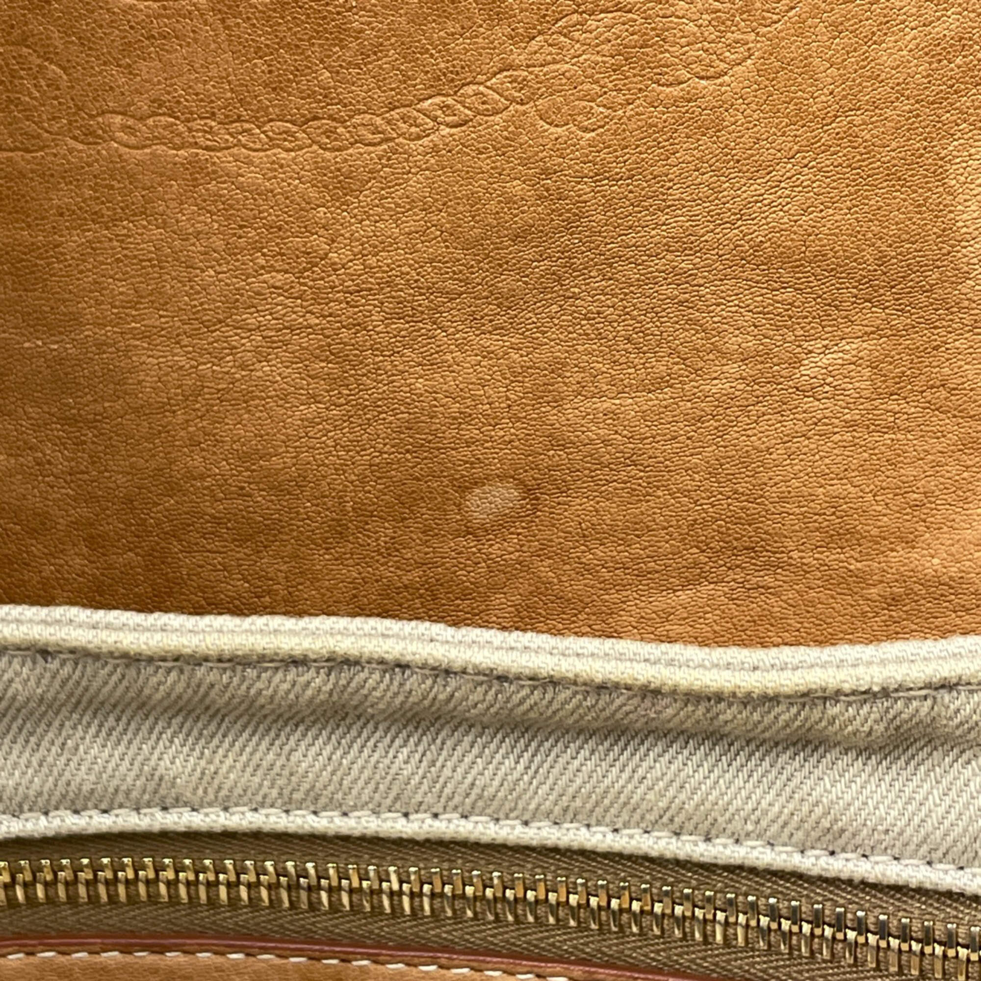 Prada Beige Canvas Shoulder Bag (Pre-Owned)