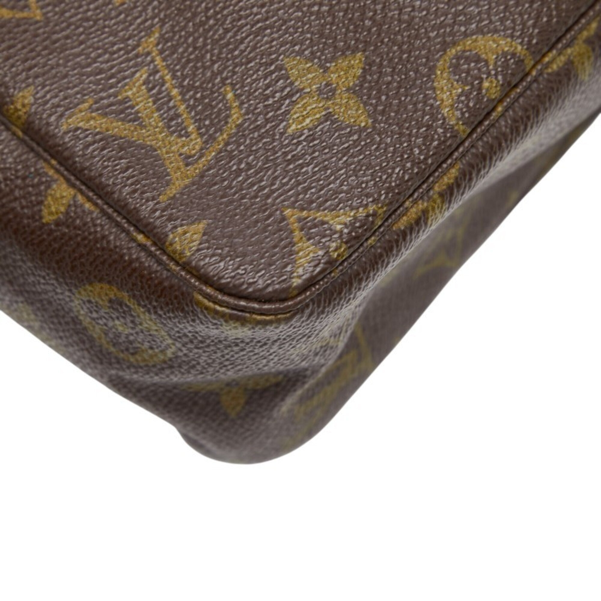 Louis Vuitton Brown Pvc Leather Clutch Bag (Pre-Owned)