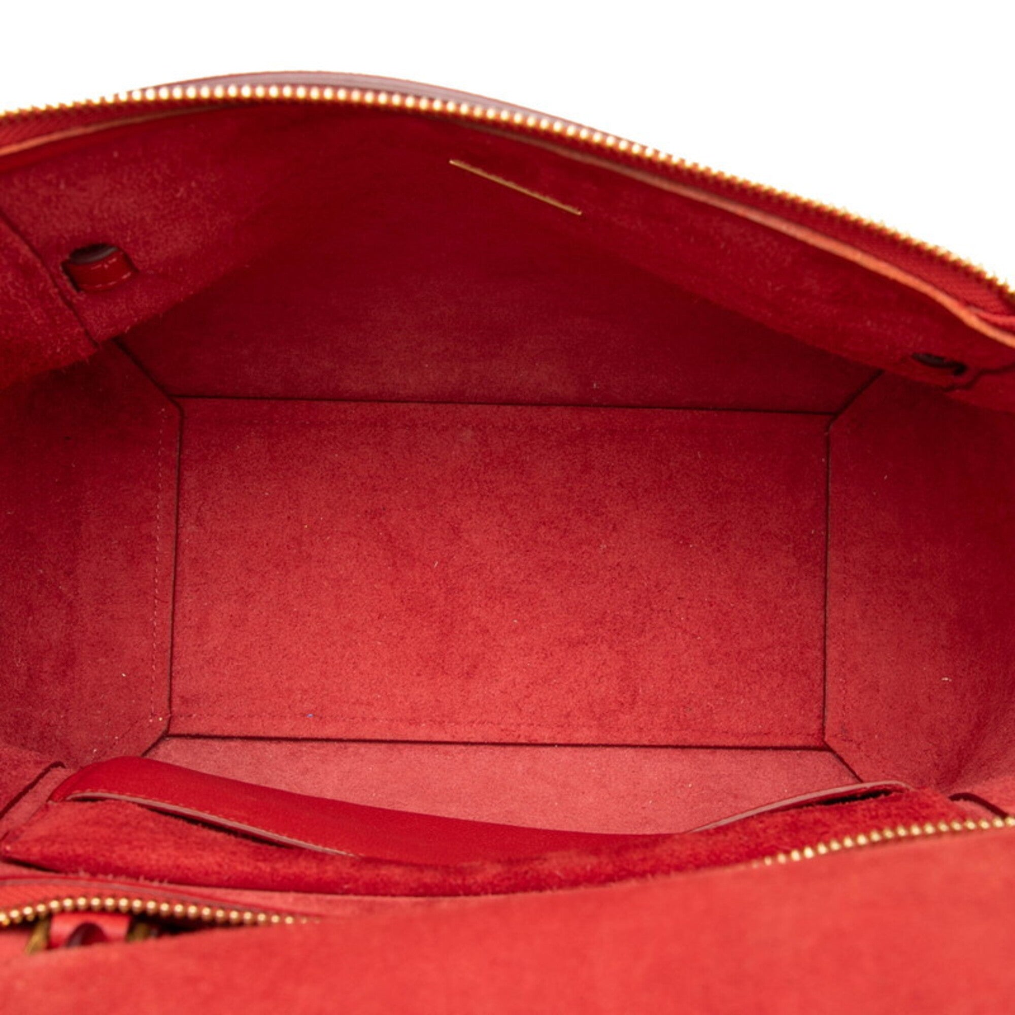 Celine Red Color Leather Handbag Shoulder Bag (Pre-Owned)