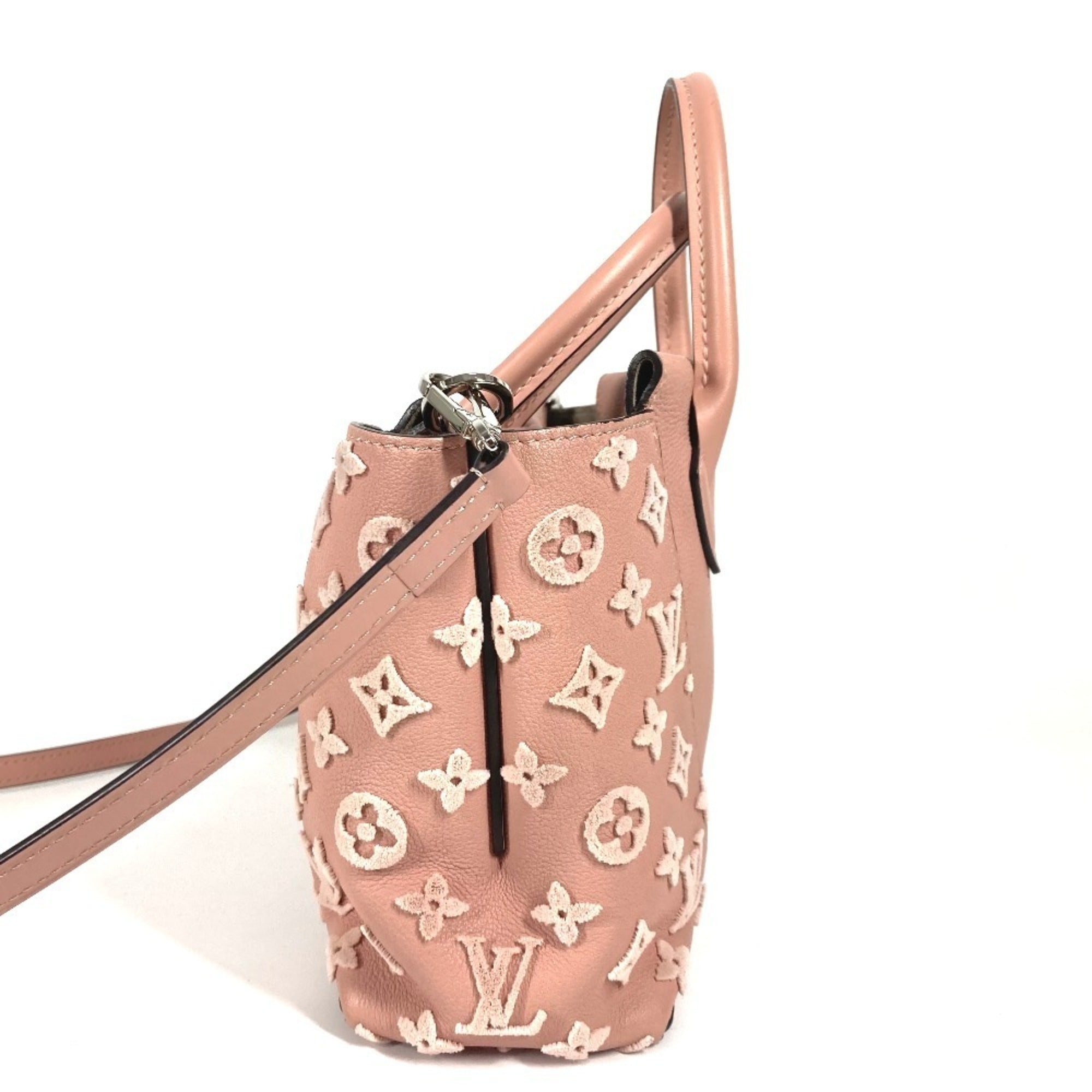 Louis Vuitton Magnolia Pink Leather Handbag Shoulder Bag Tote Bag (Pre-Owned)