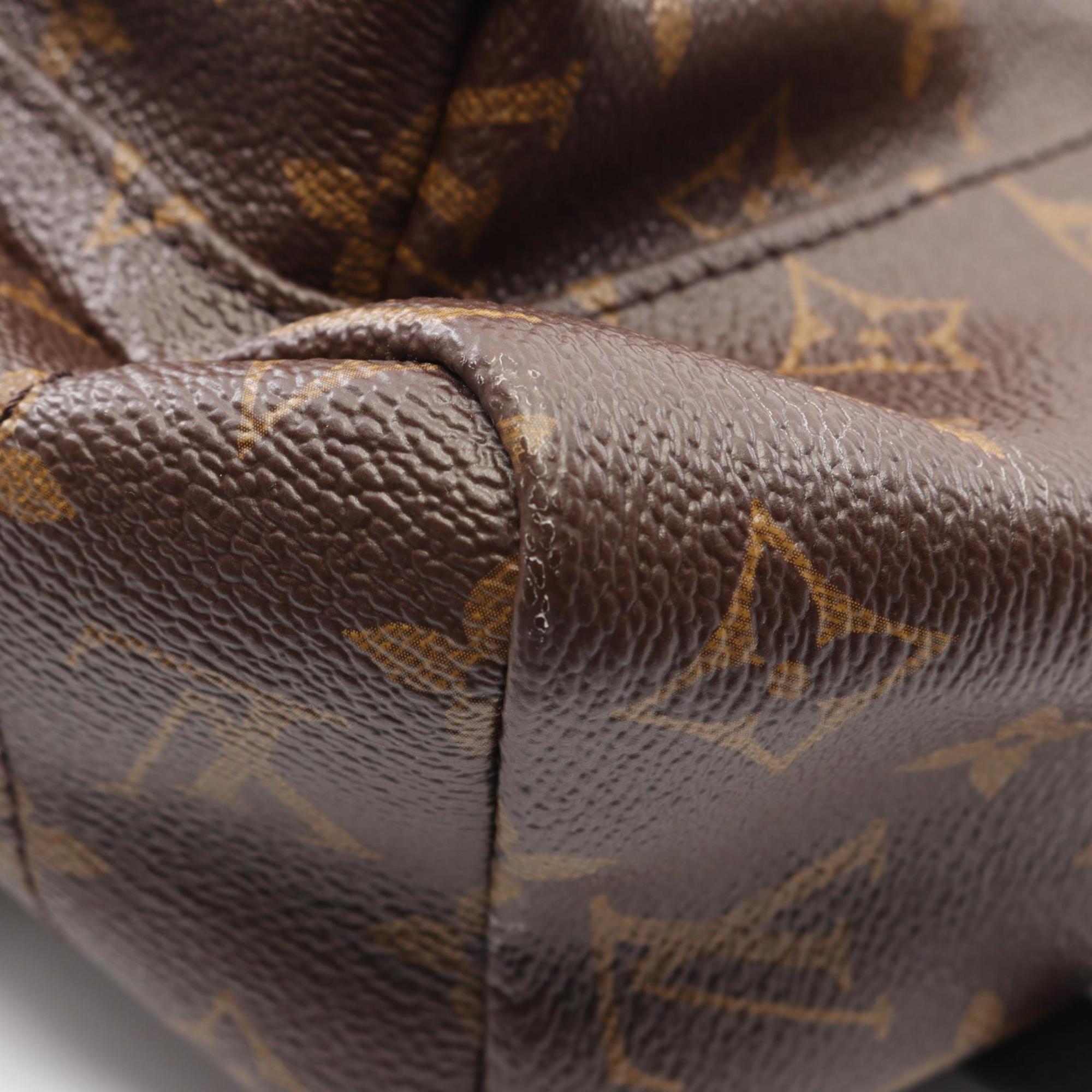 Louis Vuitton Brown Coated Canvas Leather Backpack Handbag (Pre-Owned)