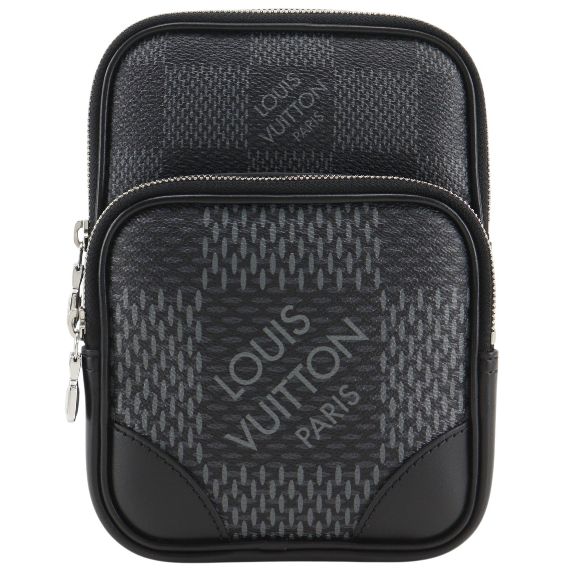 Louis Vuitton Black Damier Graphite Shoulder Bag Sling Bag (Pre-Owned)