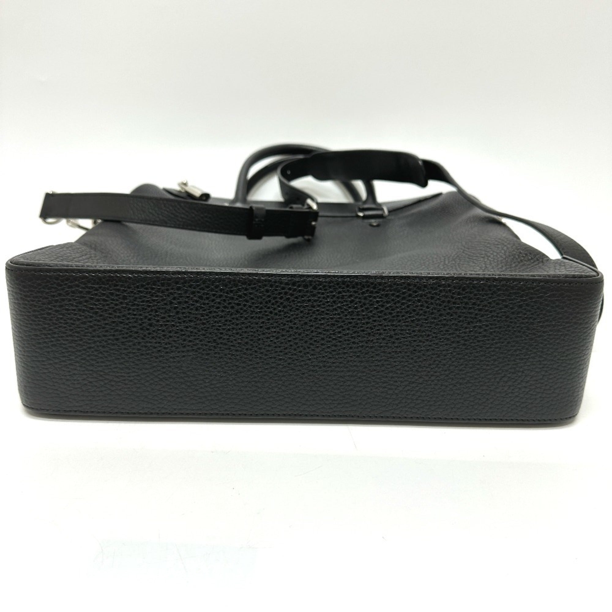 Louis Vuitton Black Leather Tote Bag (Pre-Owned)