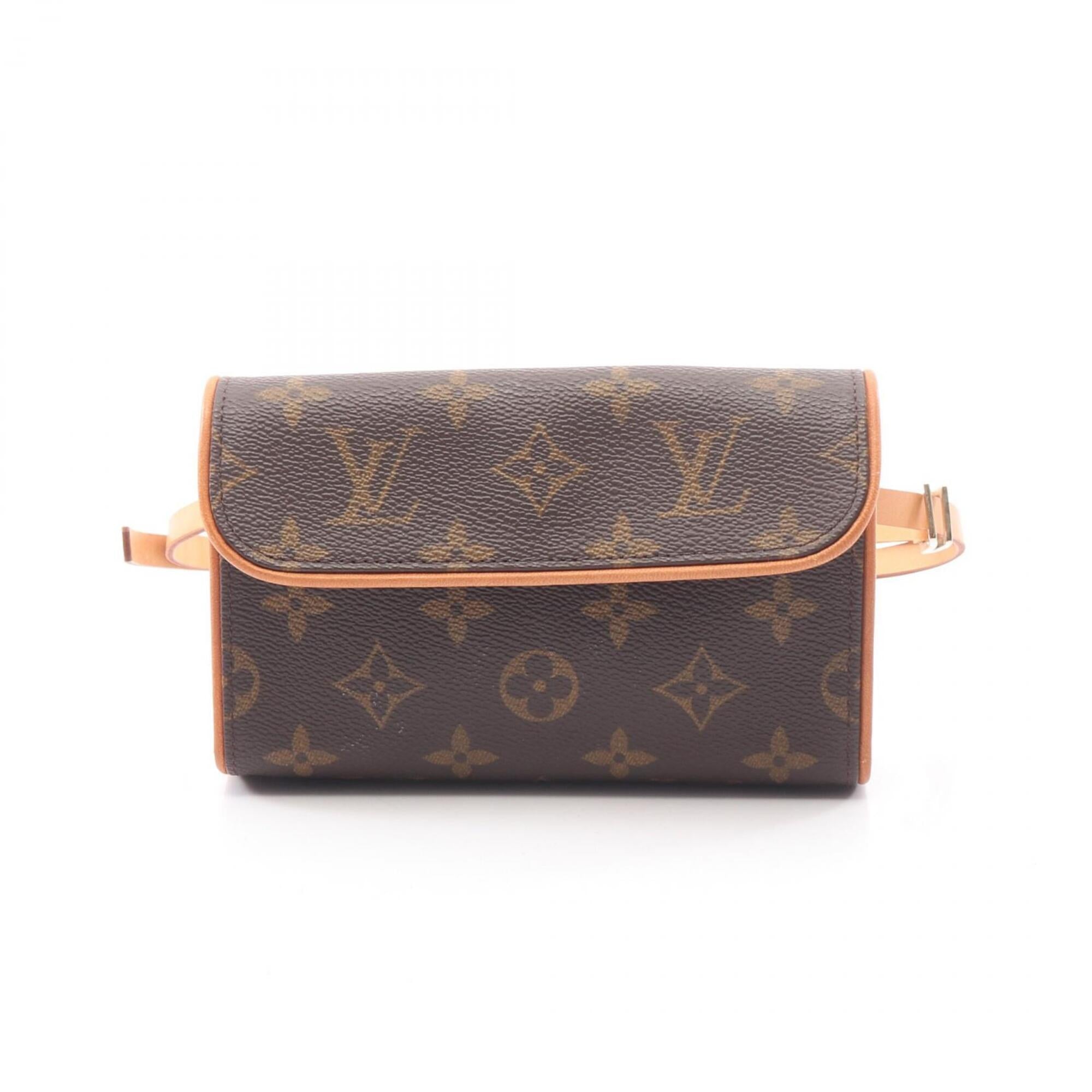 Louis Vuitton Brown Coated Canvas Leather Fanny Pack Handbag (Pre-Owned)