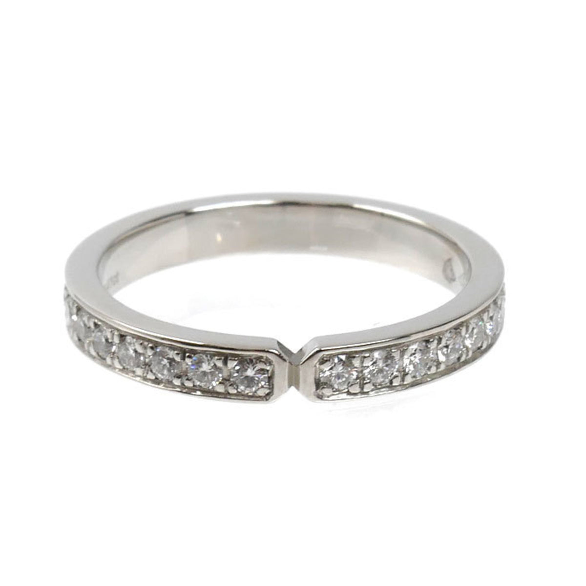 Hermes Platinum 950 Band Ring (Pre-Owned)