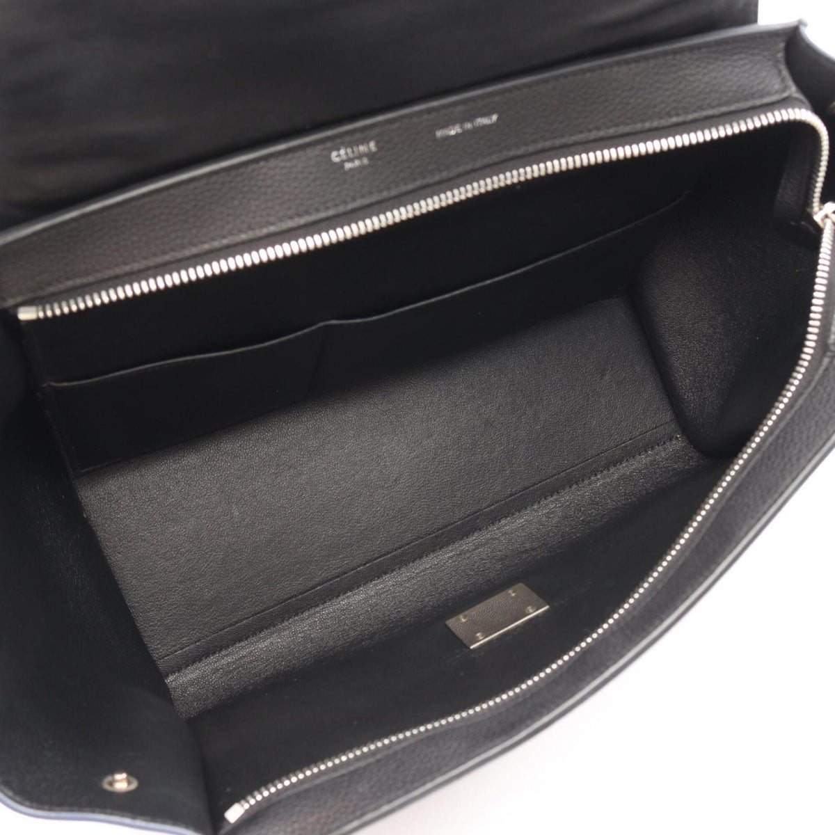 Celine Black Blue Leather Handbag (Pre-Owned)