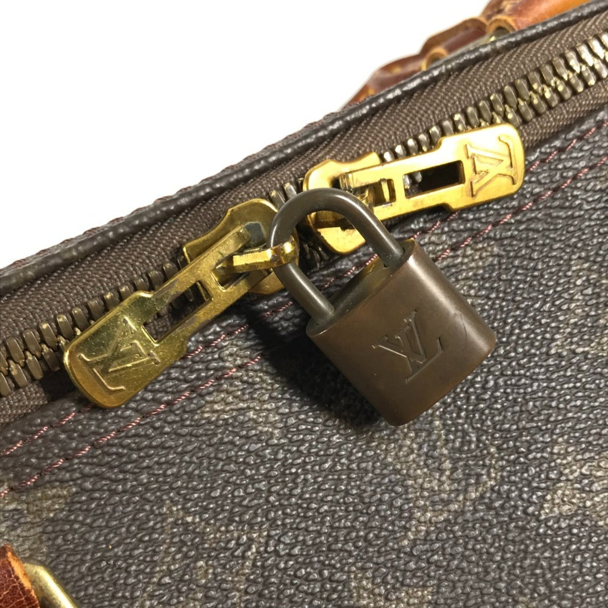 Louis Vuitton Brown Monogram Boston Bag Handbag (Pre-Owned)