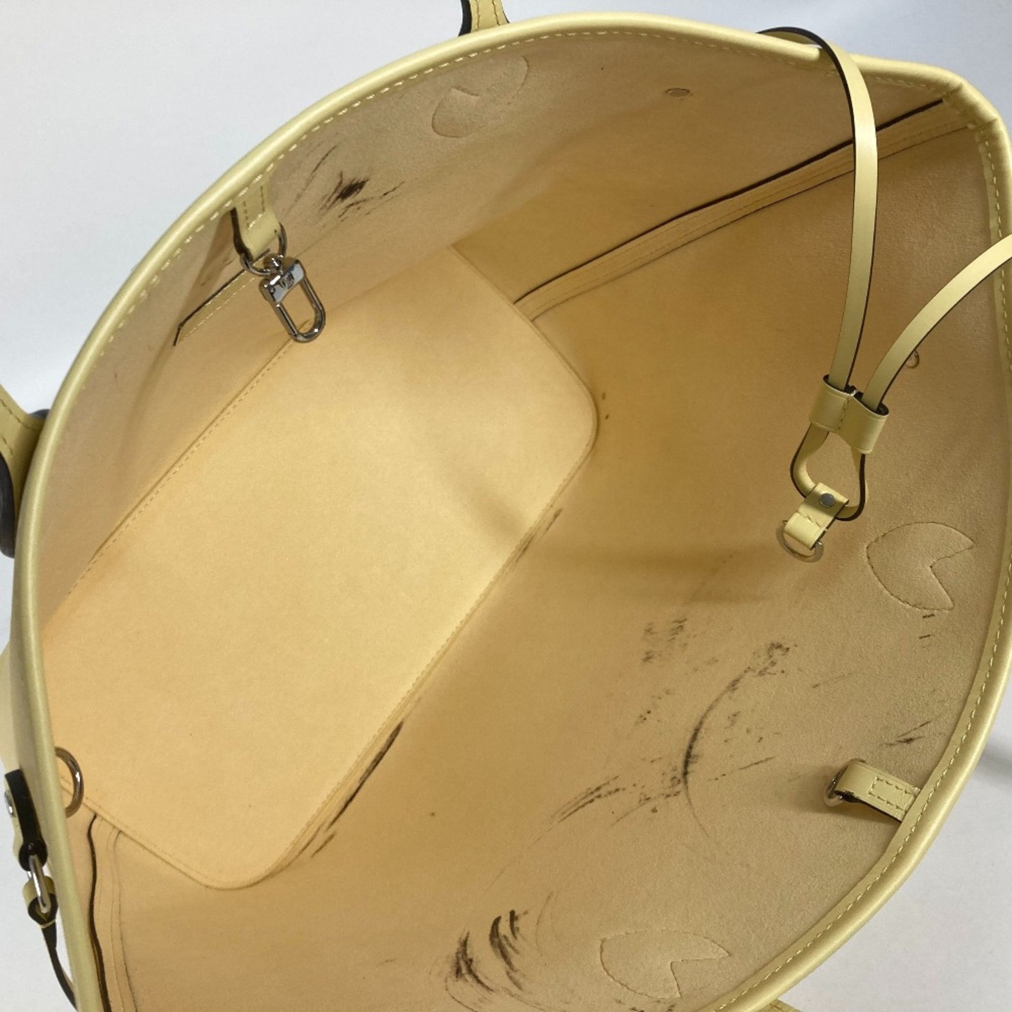 Louis Vuitton Yellow Leather Tote Bag (Pre-Owned)