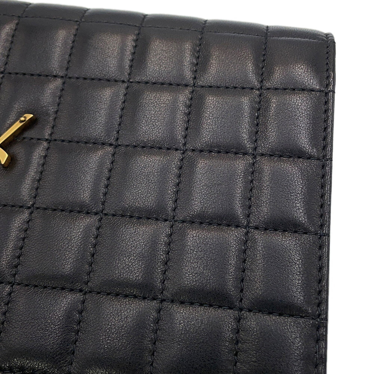Yves Saint Laurent Black Leather Clutch Bag (Pre-Owned)