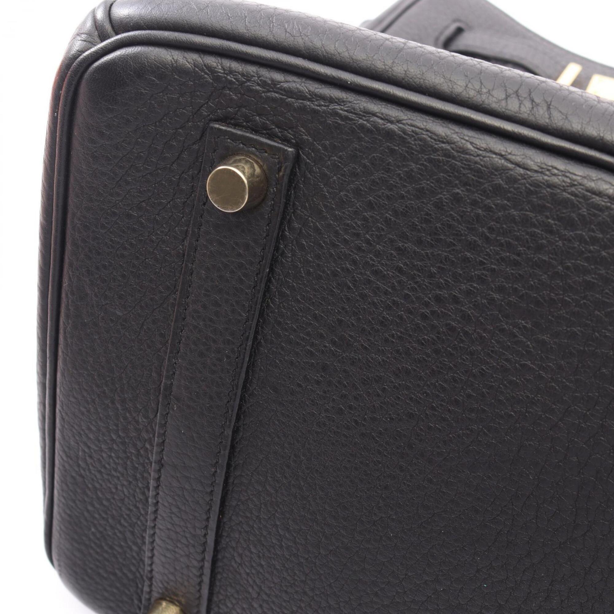 Hermes Black Togo Leather Leather Handbag (Pre-Owned)