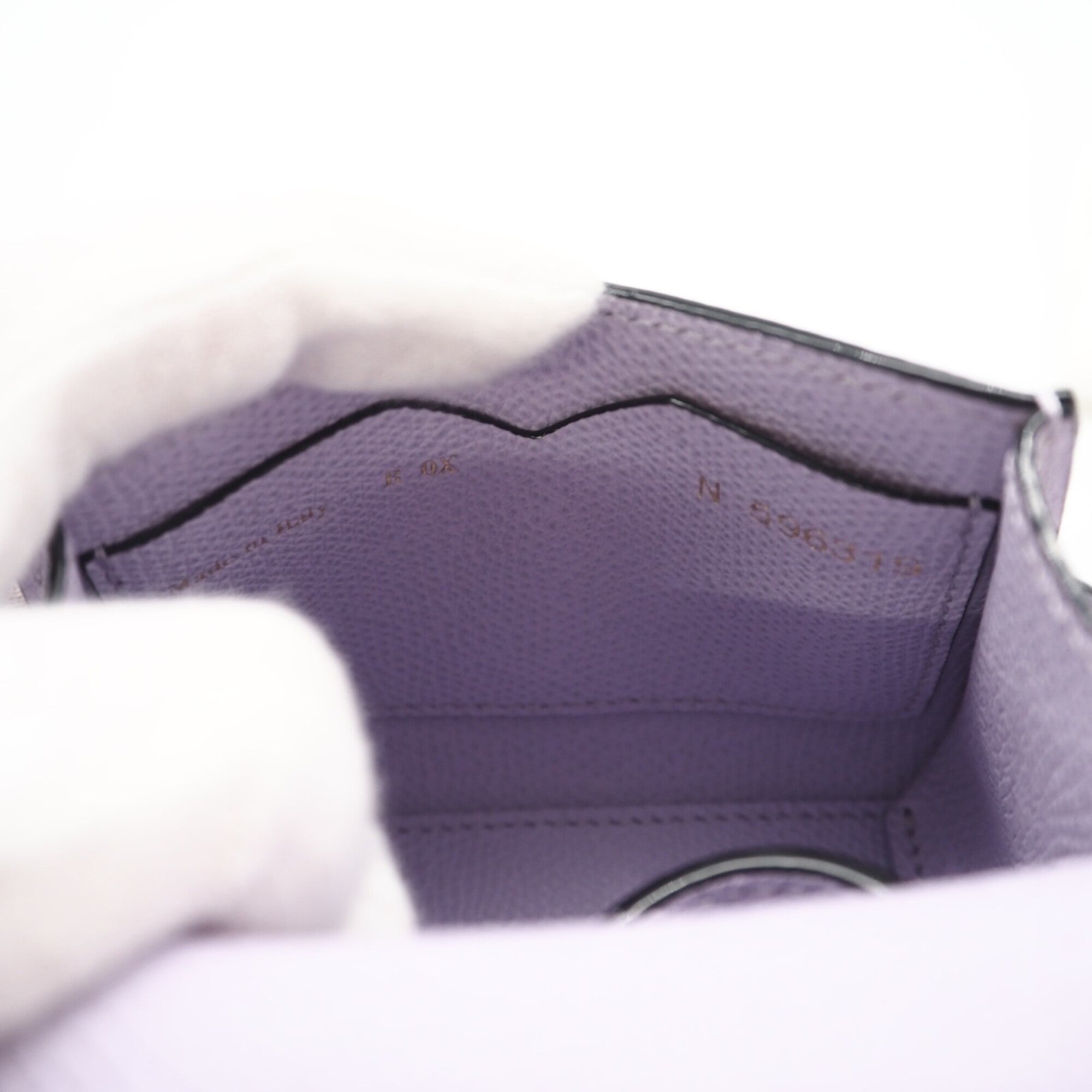 Valextra Purple Leather Shoulder Bag (Pre-Owned)