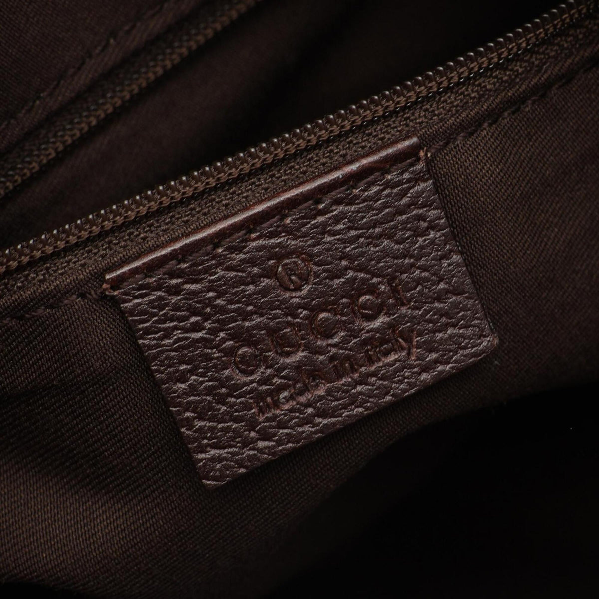 Gucci Beige Brown Canvas Leather Handbag Shoulder Bag (Pre-Owned)