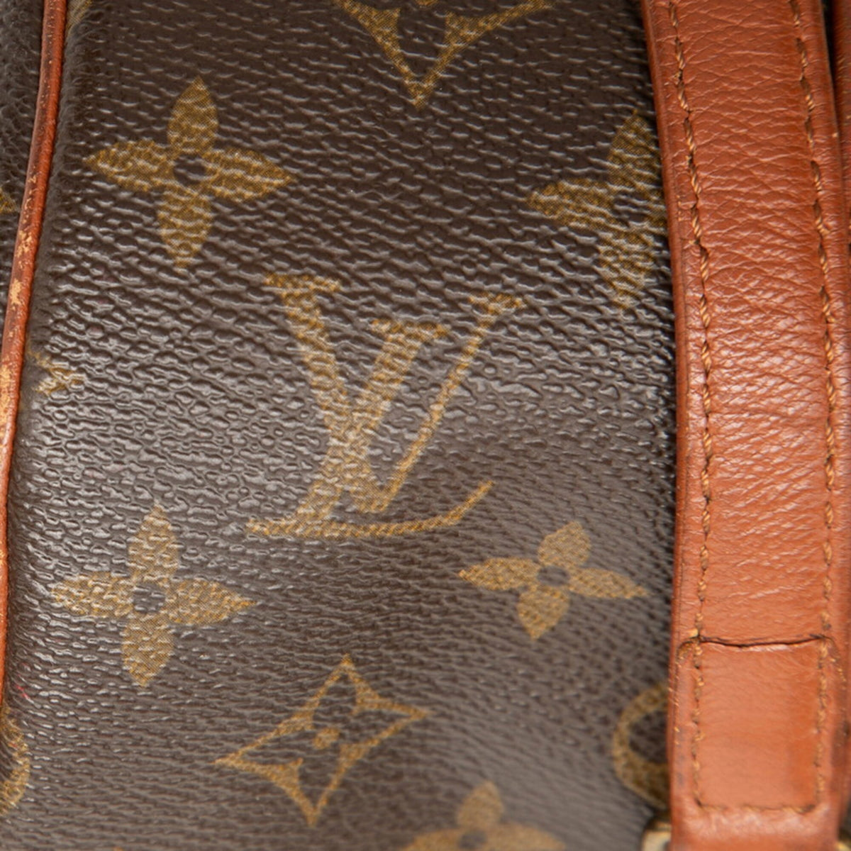 Louis Vuitton Brown Pvc Leather Handbag (Pre-Owned)
