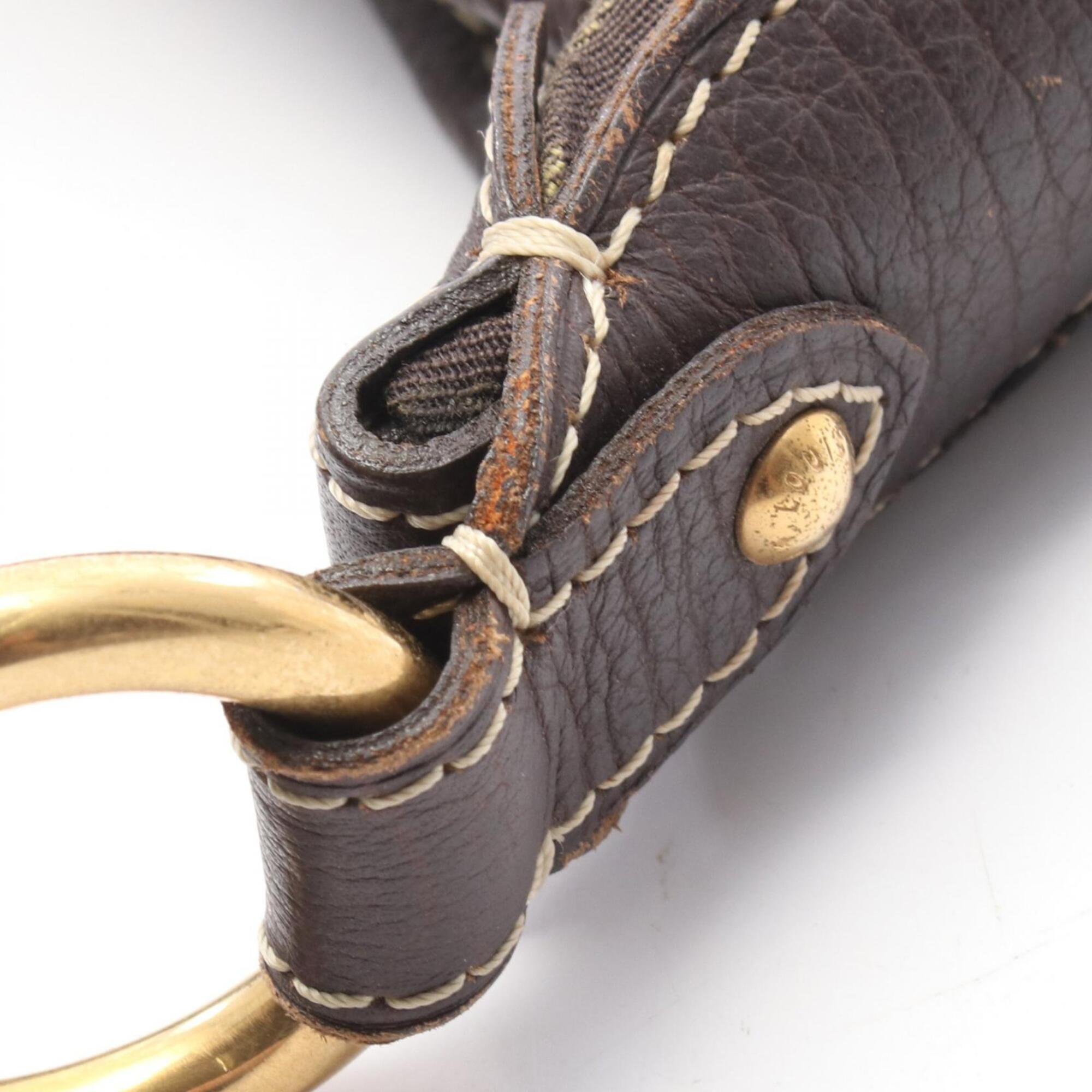 Louis Vuitton Monogram Mini Lin Brown Ebene Monogram Mini Lin Leather Handbag Shoulder Bag (Pre-Owned)